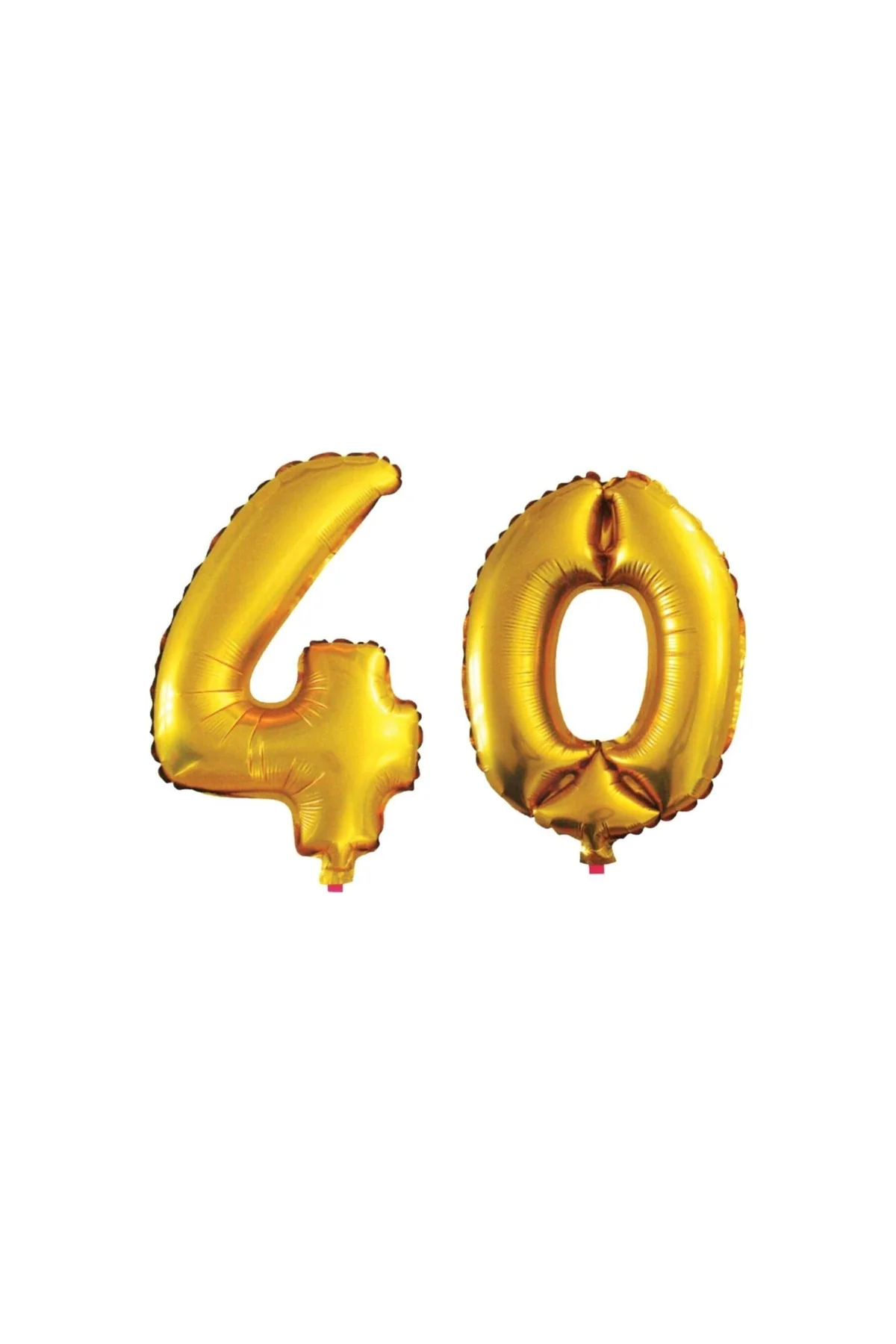 40 Yaş Sayı Folyo Balon Altın 90 Cm