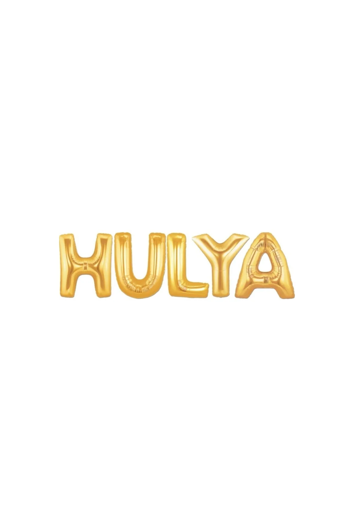 Doğum Günü Hülya Altın Folyo Balon Set 40 cm İsim Balon