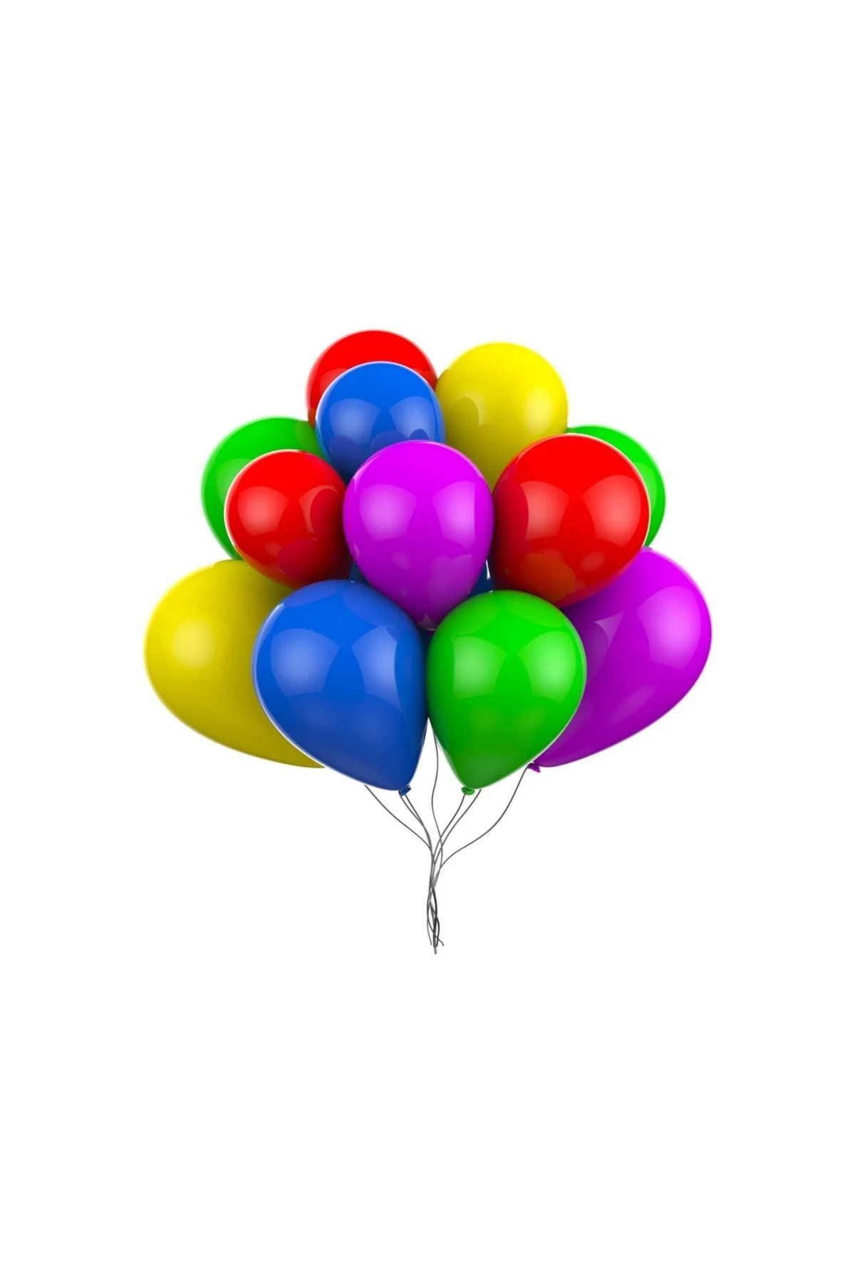 Barn Members Metalik 5'li Balon Seti (sarı- Kırmızı- Mavi- Mor- Yeşil) 35 Adet