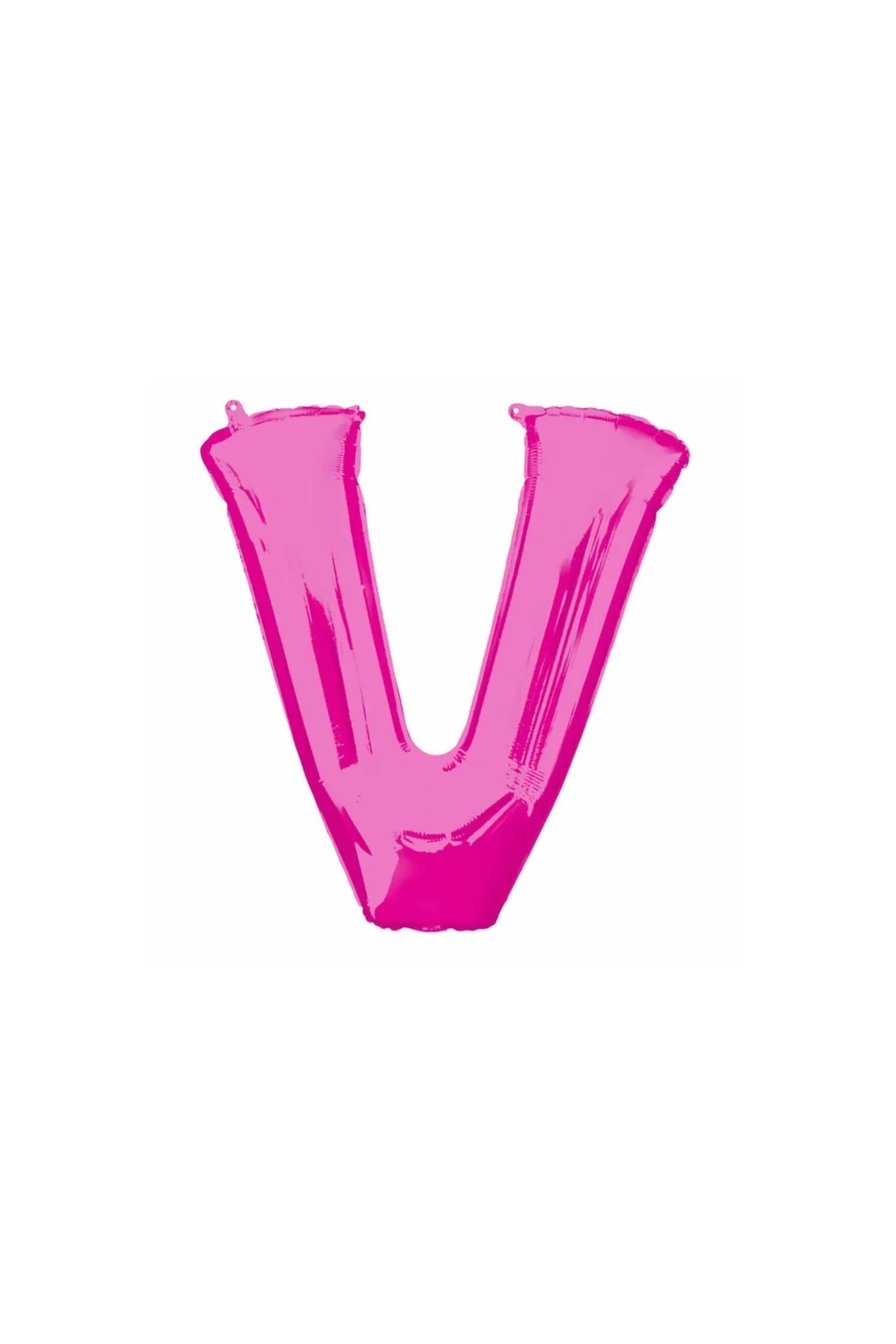 1 Metre Pembe V Harfi Folyo Harf Balon Pembe Folyo Balon V Harf Balon Anlara Özel Balon V