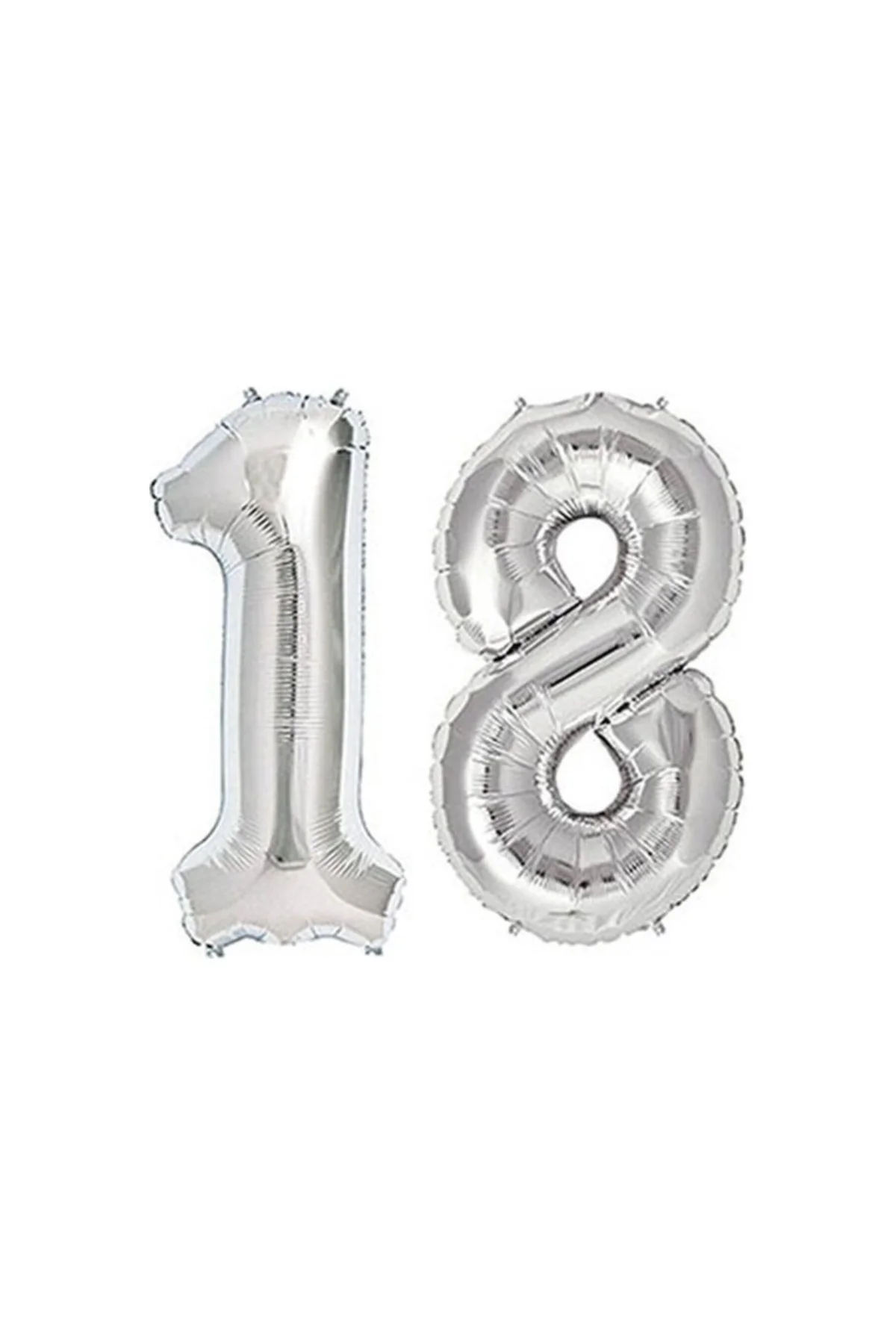 18 Yaş Gümüş Folyo Balon 90 Cm