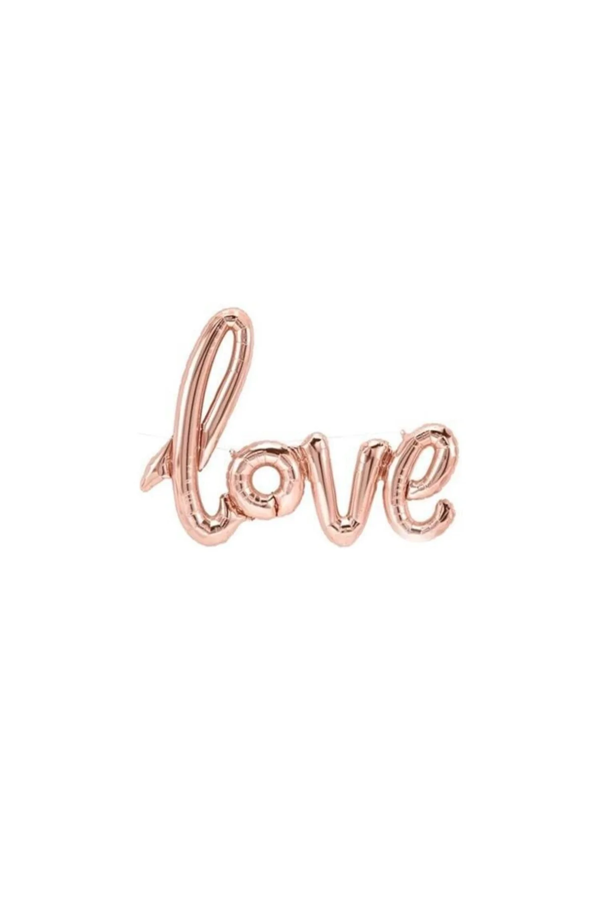 Rose Gold Love Yazı Folyo Balon