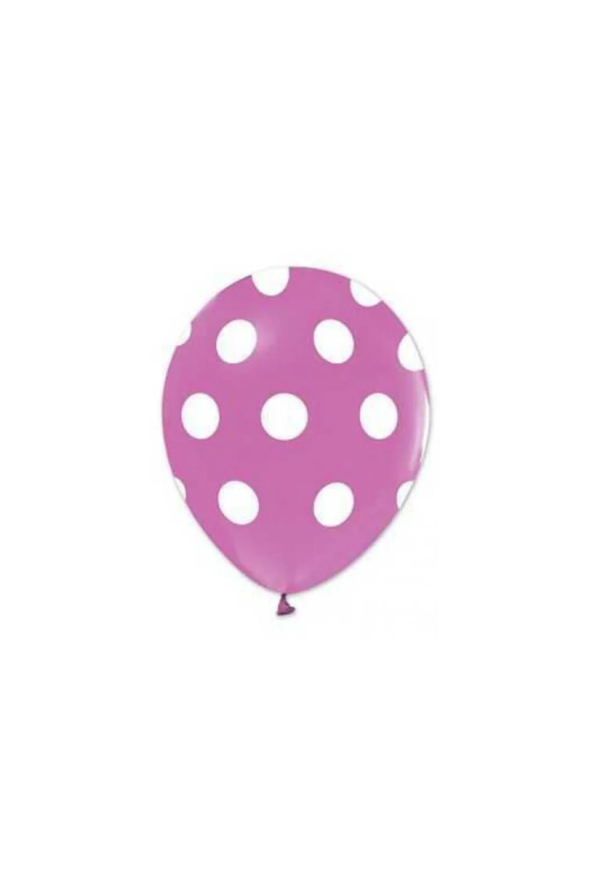 Puantiyeli Lila Balon 5'li Paket - PAZARIZ Görsel 2