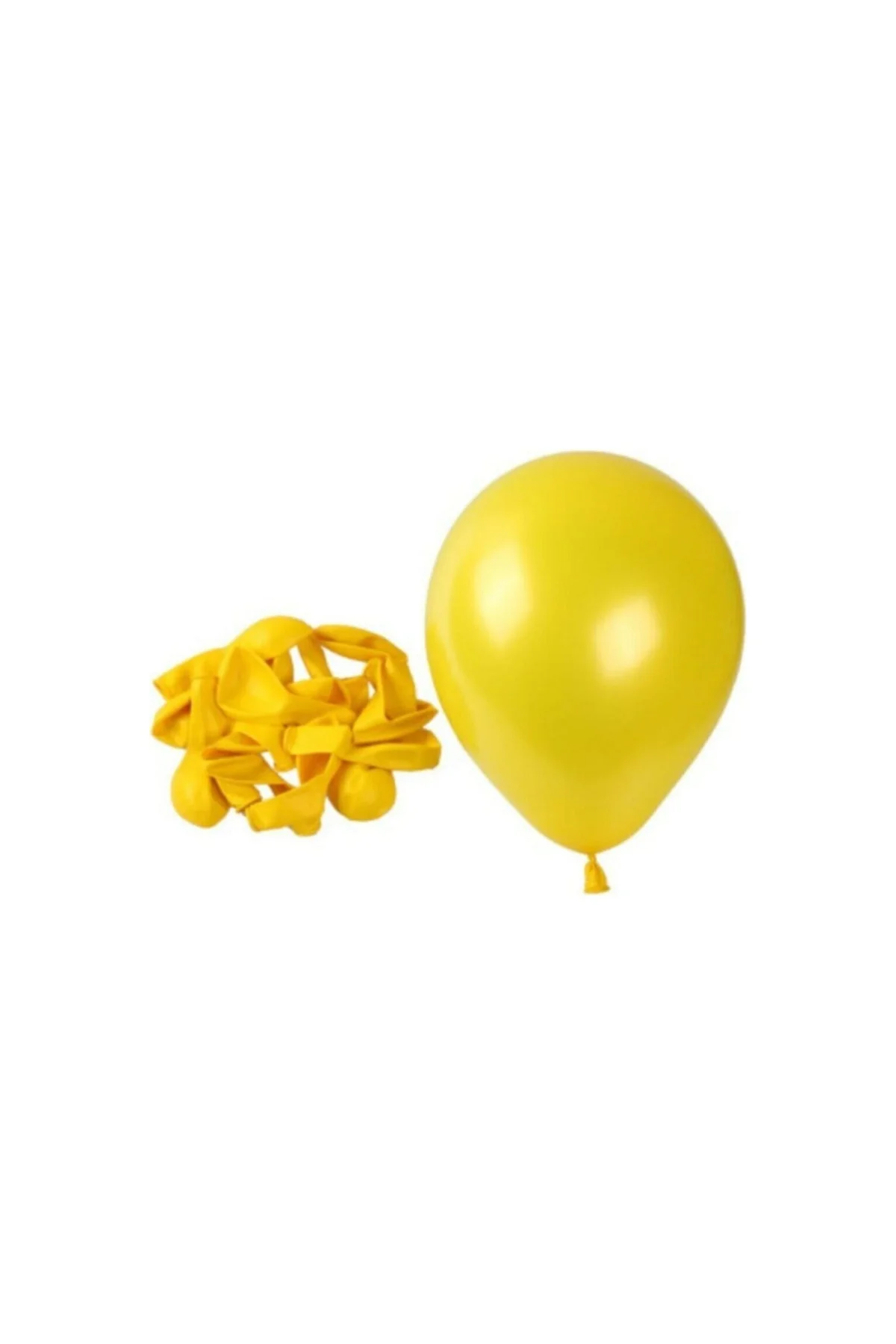 Pazariz 12 Inç Metalik Sarı Balon 10'lu