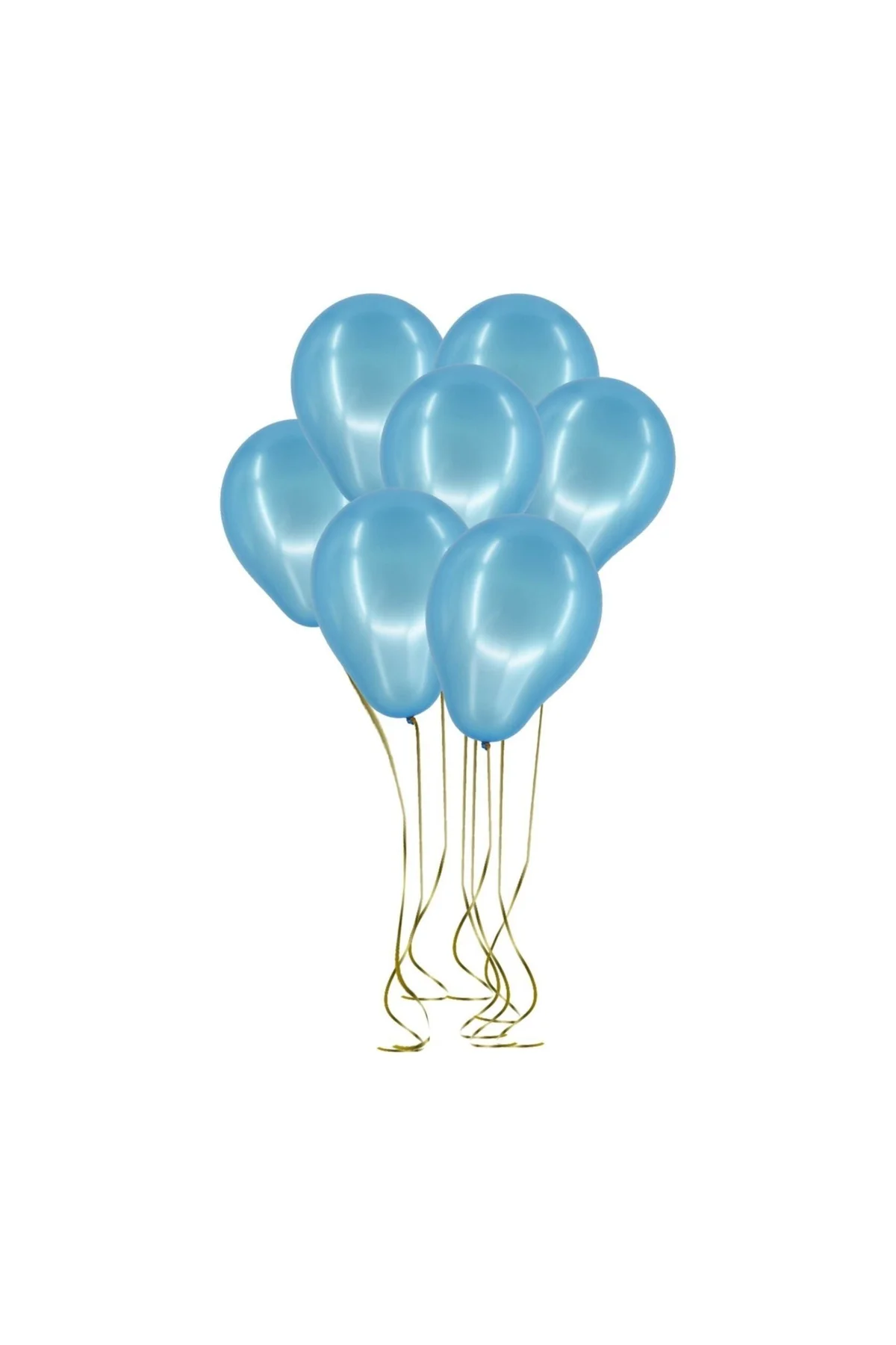 Metalik Mavi Balon 25 Li