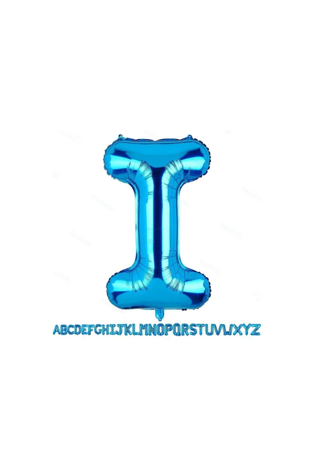 1 Metre Mavi I Harfi Folyo Harf Balon Mavi I Harf Folyo Balon I Harf Balon Balonu Mavi Folyo