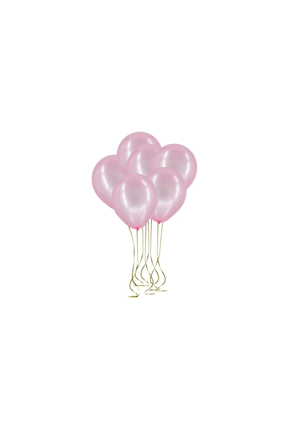 Pazariz 25'li Lateks Metalik Balon Pembe