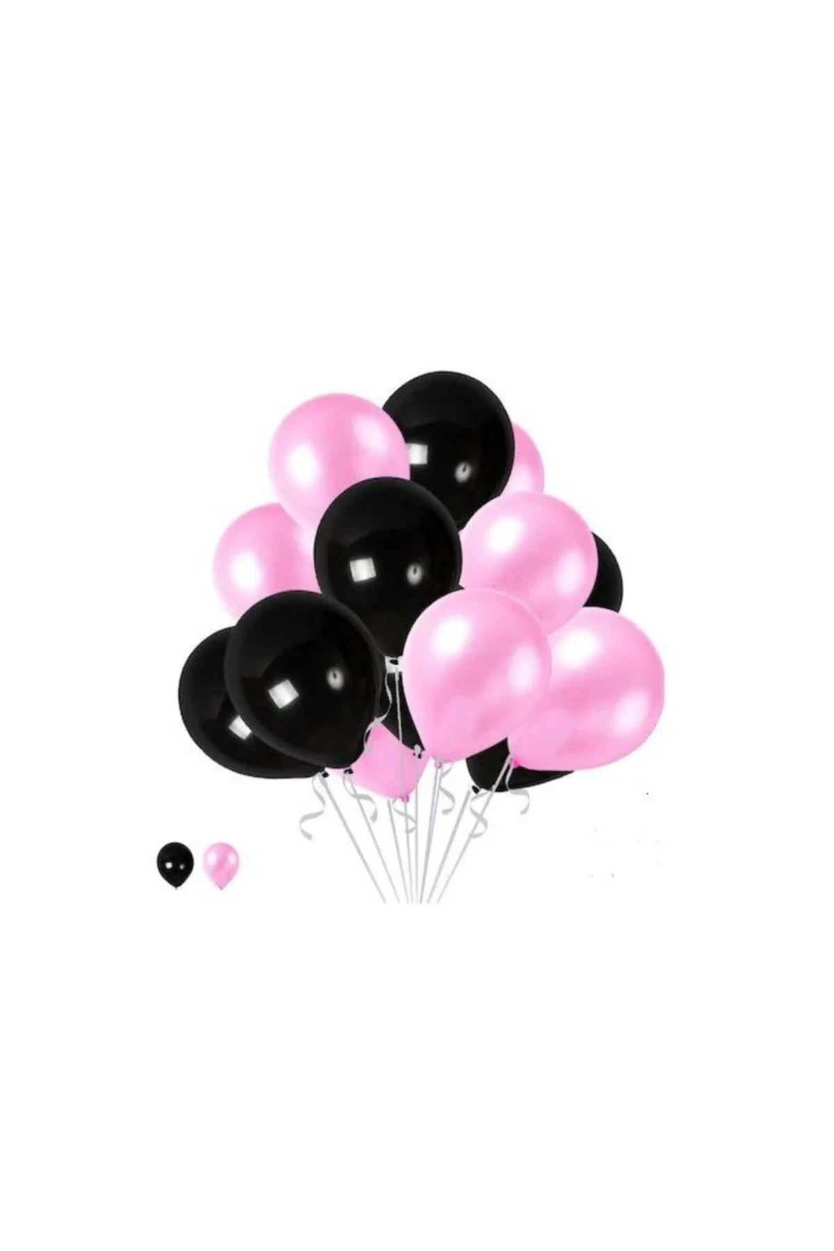 50 Adet Pempe, Siyah Balon-uçan- Balon-parti Sehri