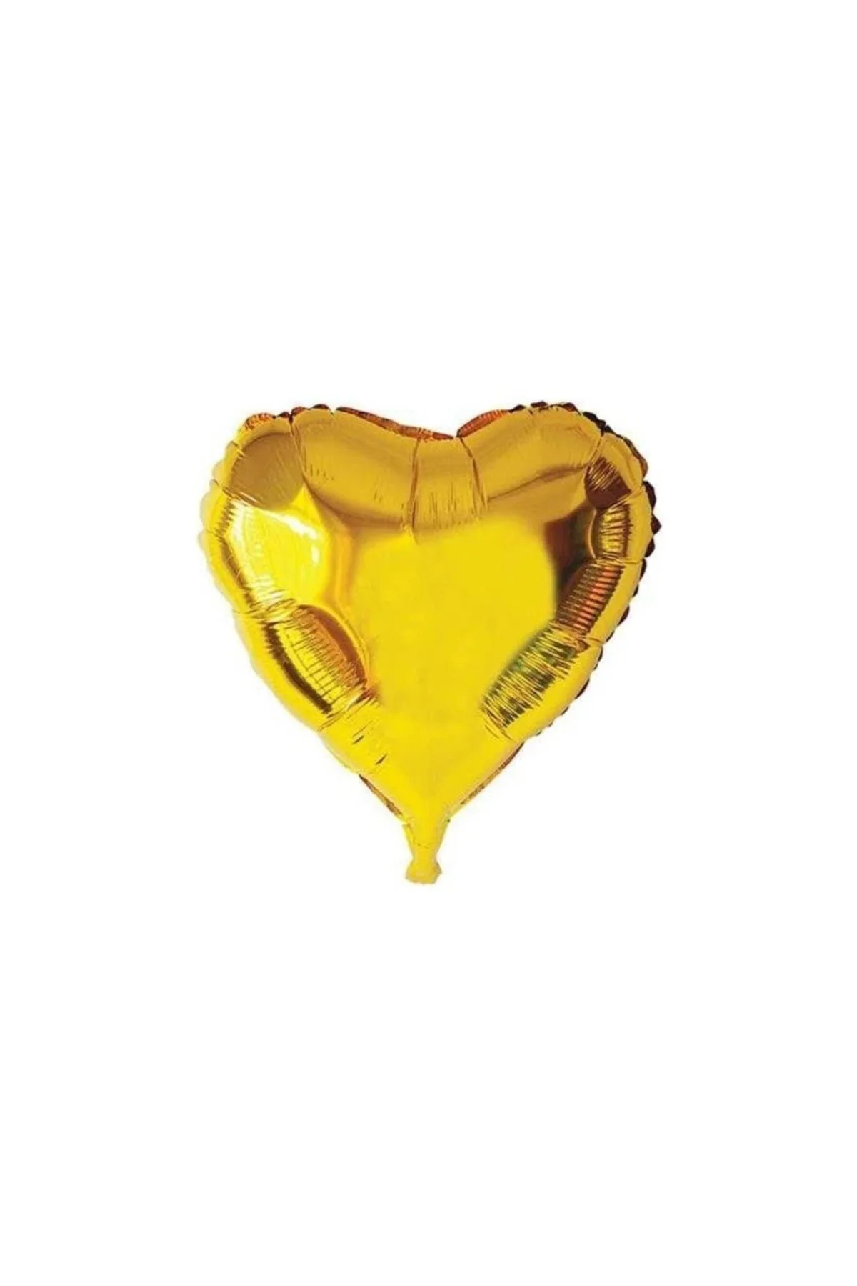 Sarı Kalp Folyo Balon 60 Cm