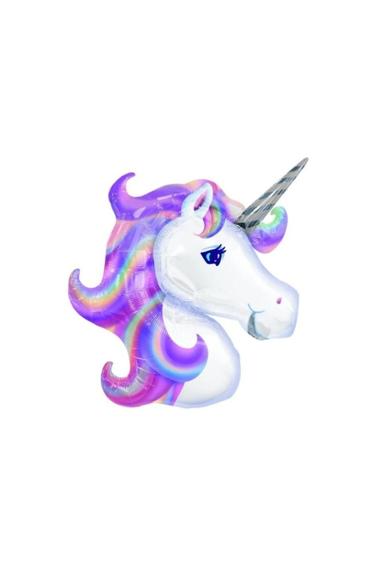 Pembe Moır Unicorn Folyo Balon 92 X 126 Cm Büyük Boy