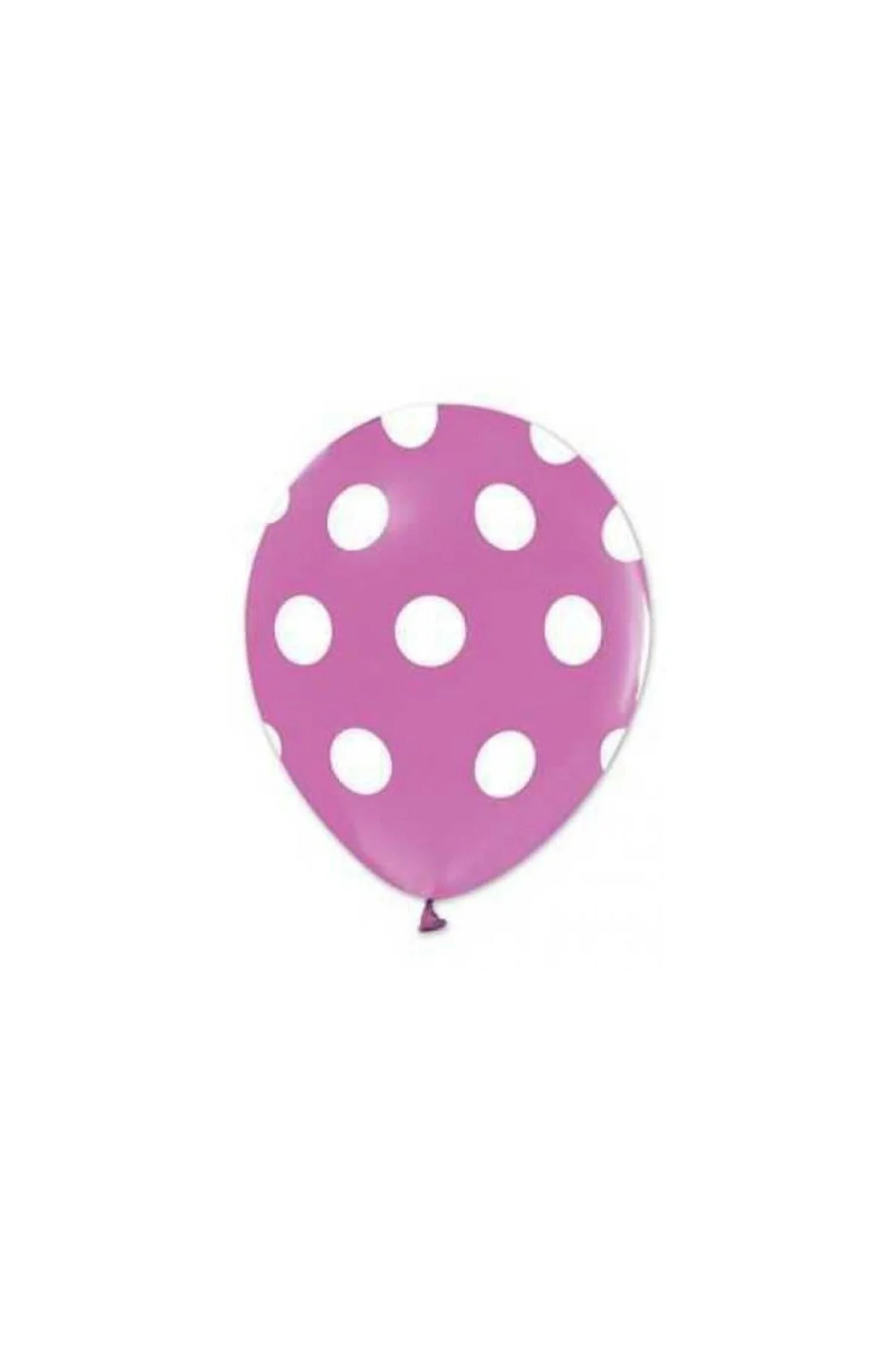 Puantiyeli Lila Balon 5'li Paket - PAZARIZ Görsel 2