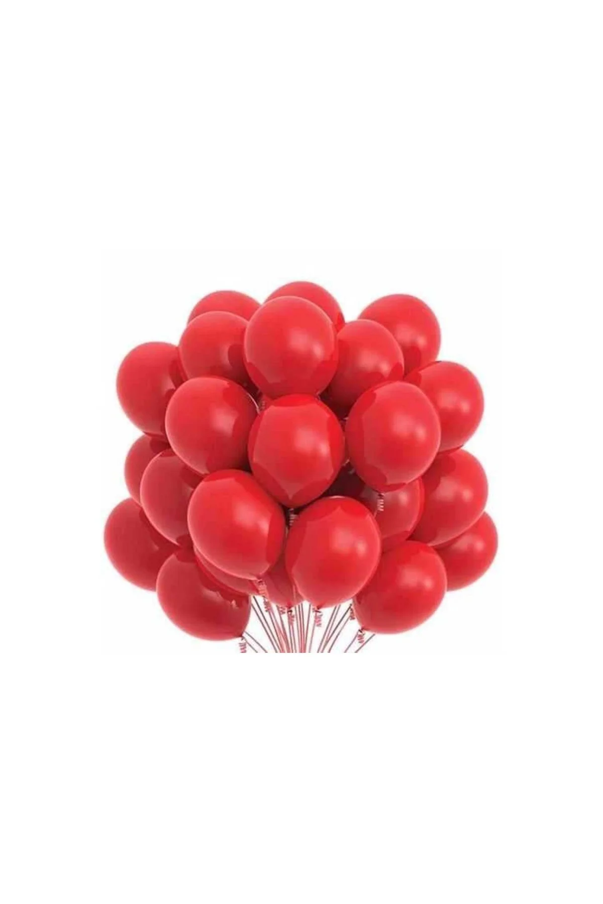 Kırmızı Pastel Balon 20 Adet