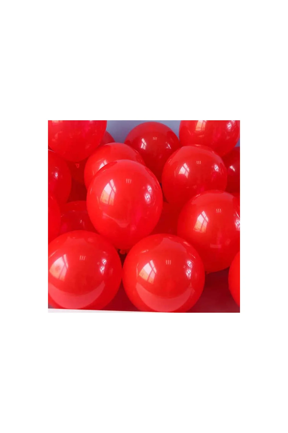 Kırmızı Pastel Balon 20 Adet - PAZARIZ Görsel 2
