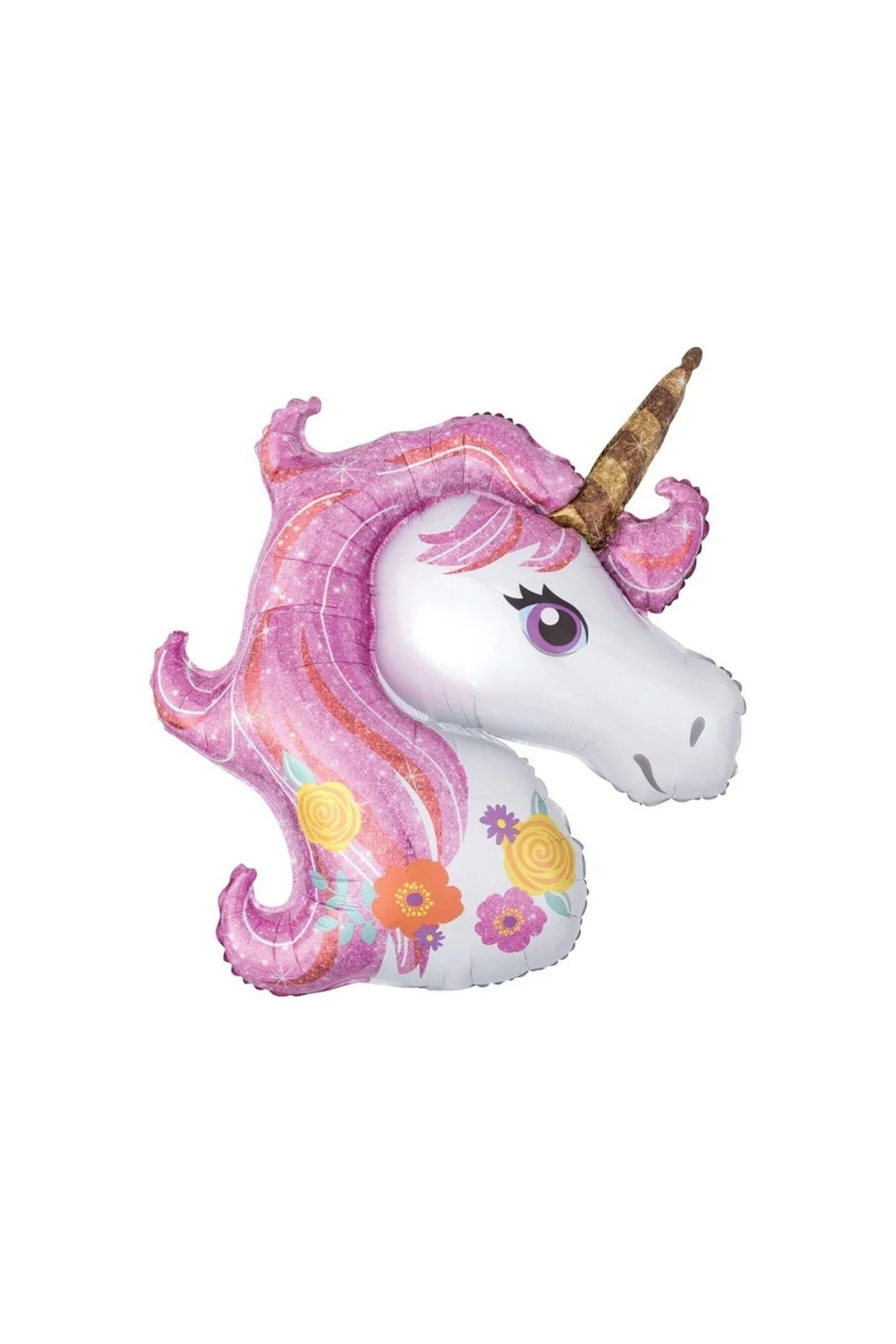 Unicorn Pembe Folyo Balon 50 Cm - PAZARIZ Görsel 2
