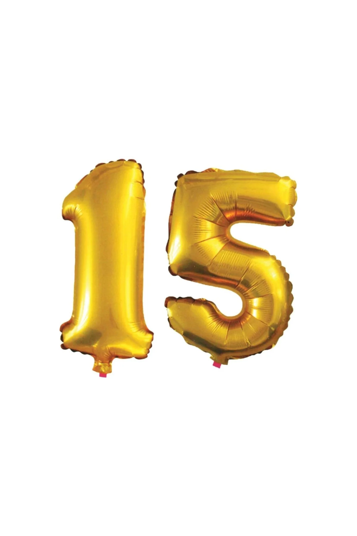 15 Yaş Sayı Folyo Balon Altın 90 Cm