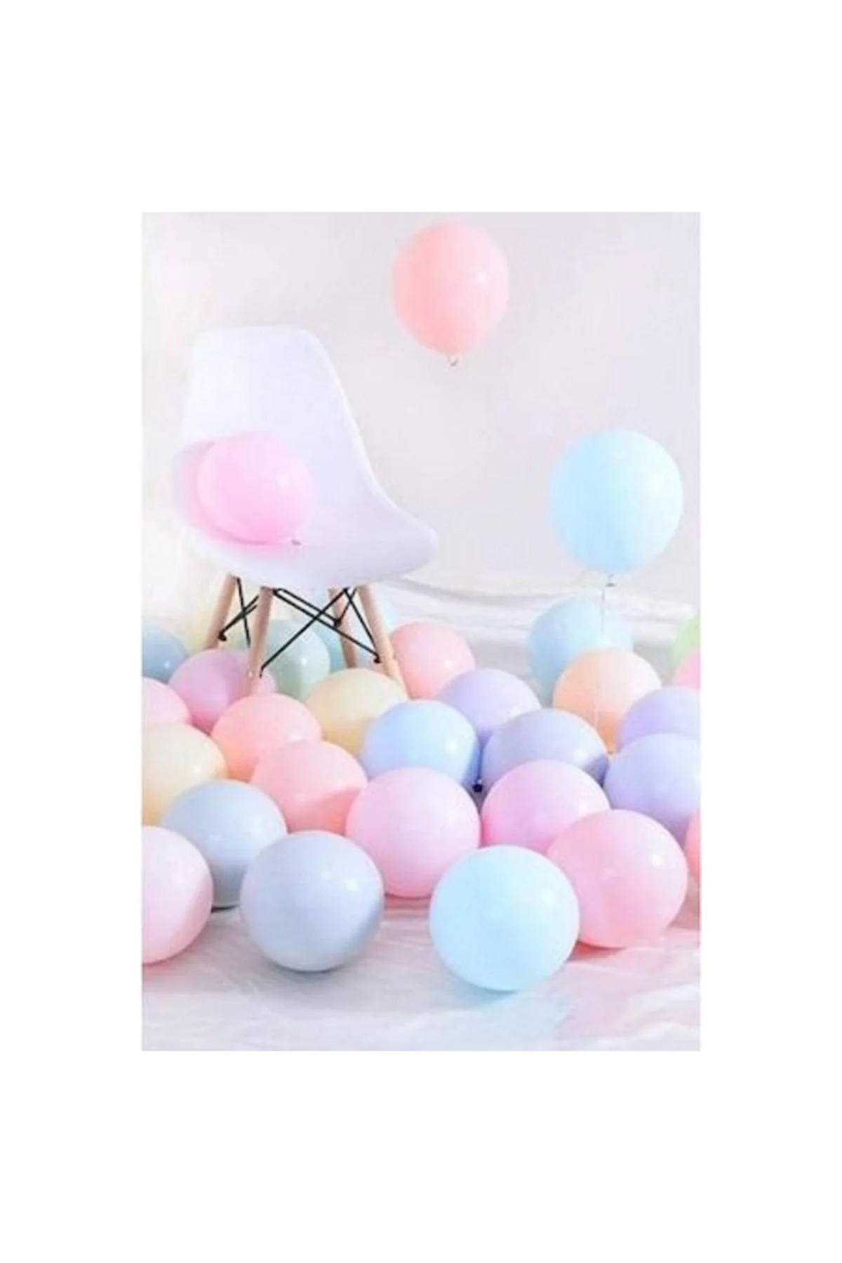 Makaron Mat Pastel Balon 25'li - PAZARIZ Görsel 3