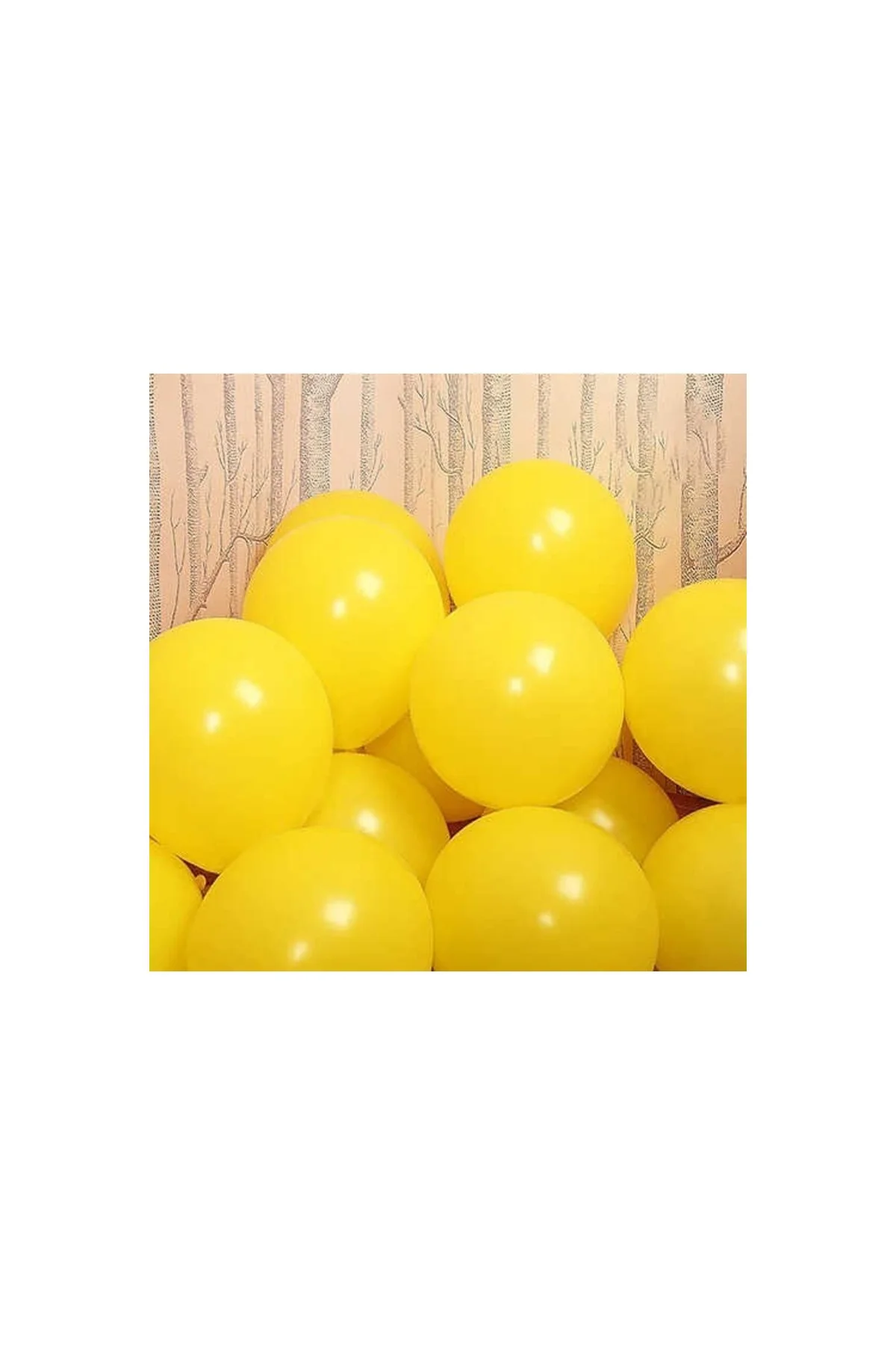 Sarı Pastel Balon 20 Adet - PAZARIZ Görsel 2