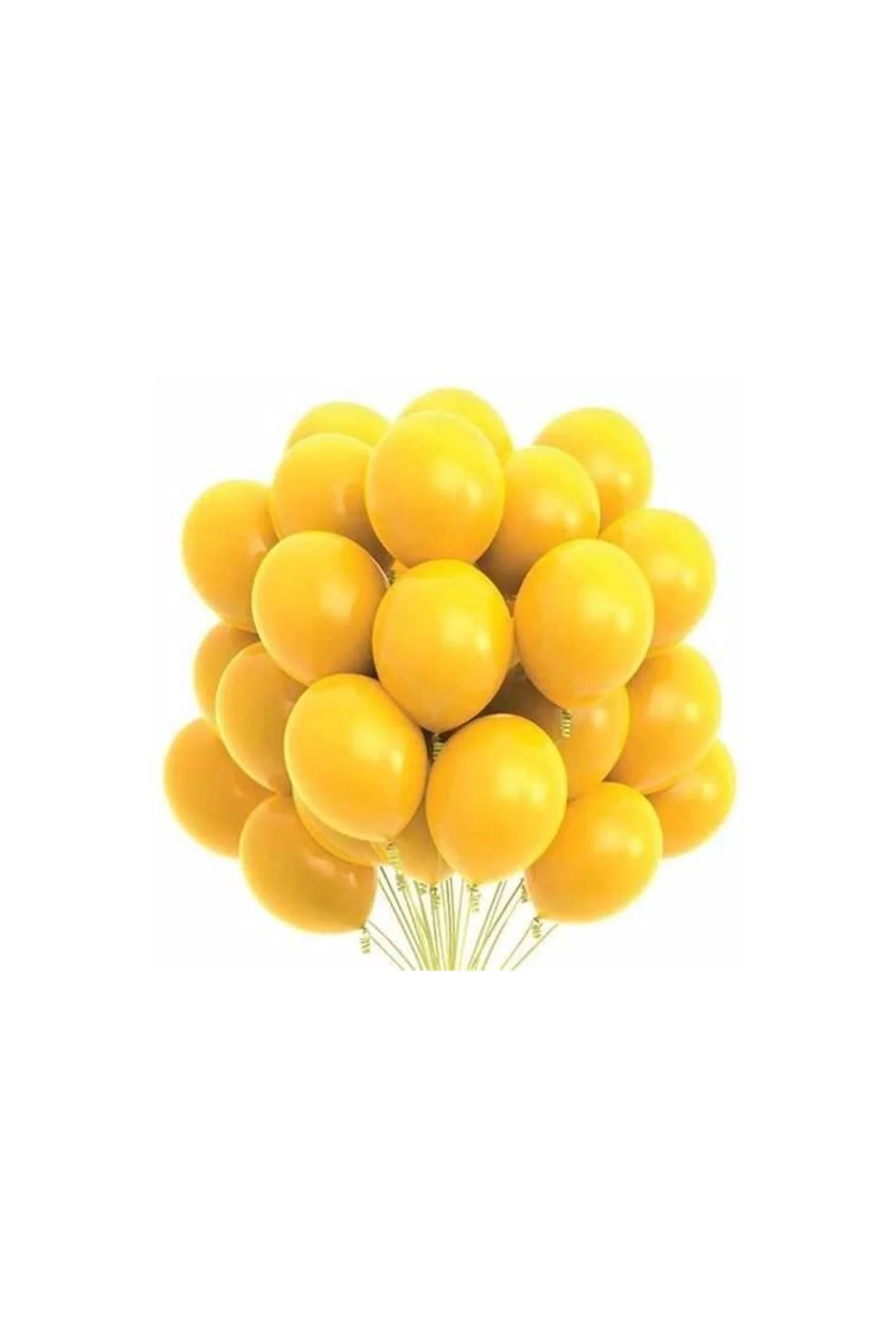 Sarı Pastel Balon 20 Adet