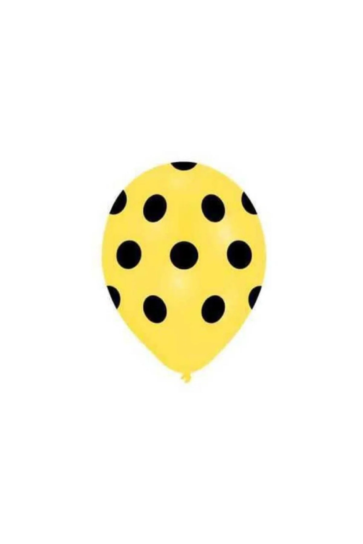 Siyah Puantiyeli Sarı Balon 5'li Paket - PAZARIZ Görsel 2