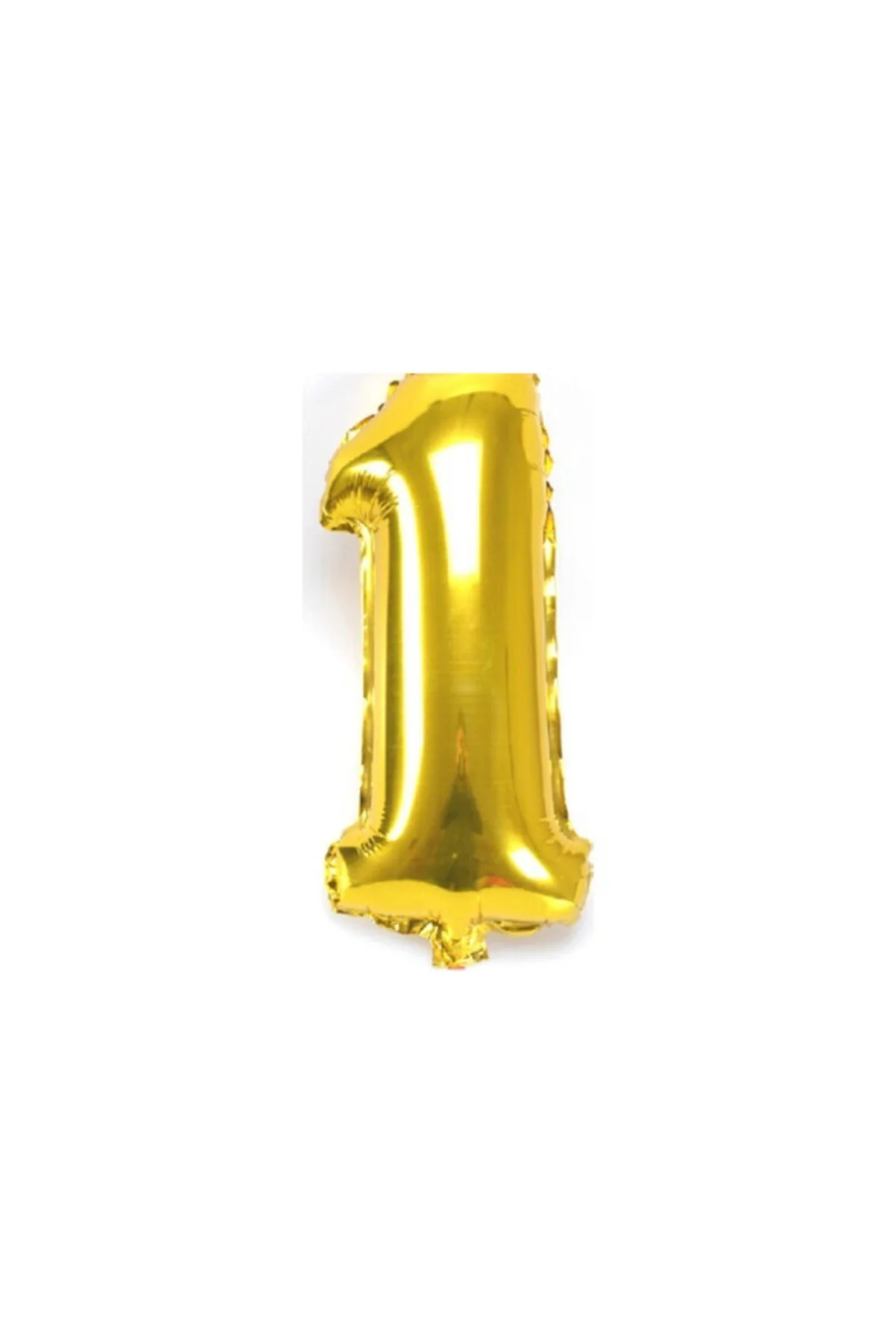 1 Numara Ilk Yaş Doğum Günü Balonu 100 Cm Folyo Balon Sarı