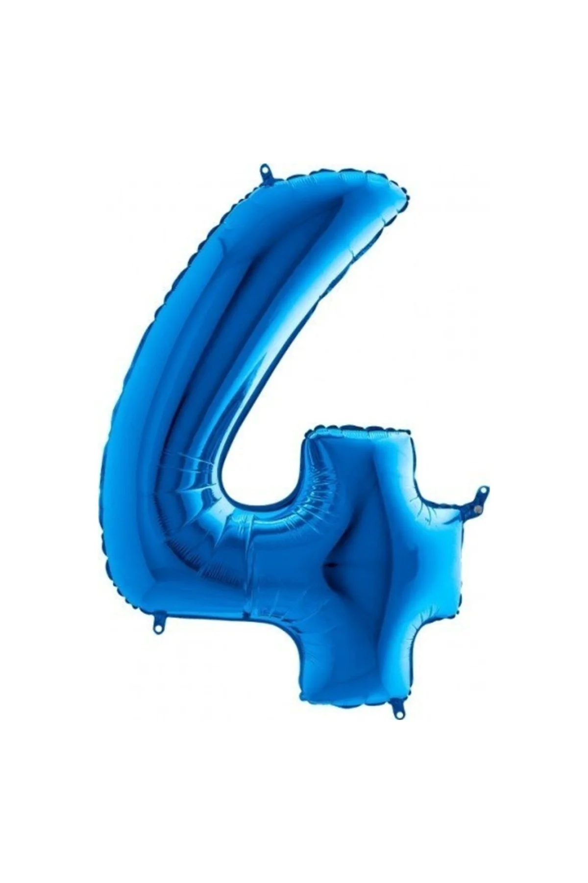Bebeğimin Ilk Partisi 4 Rakam Mavi Folyo Balon 102 Cm