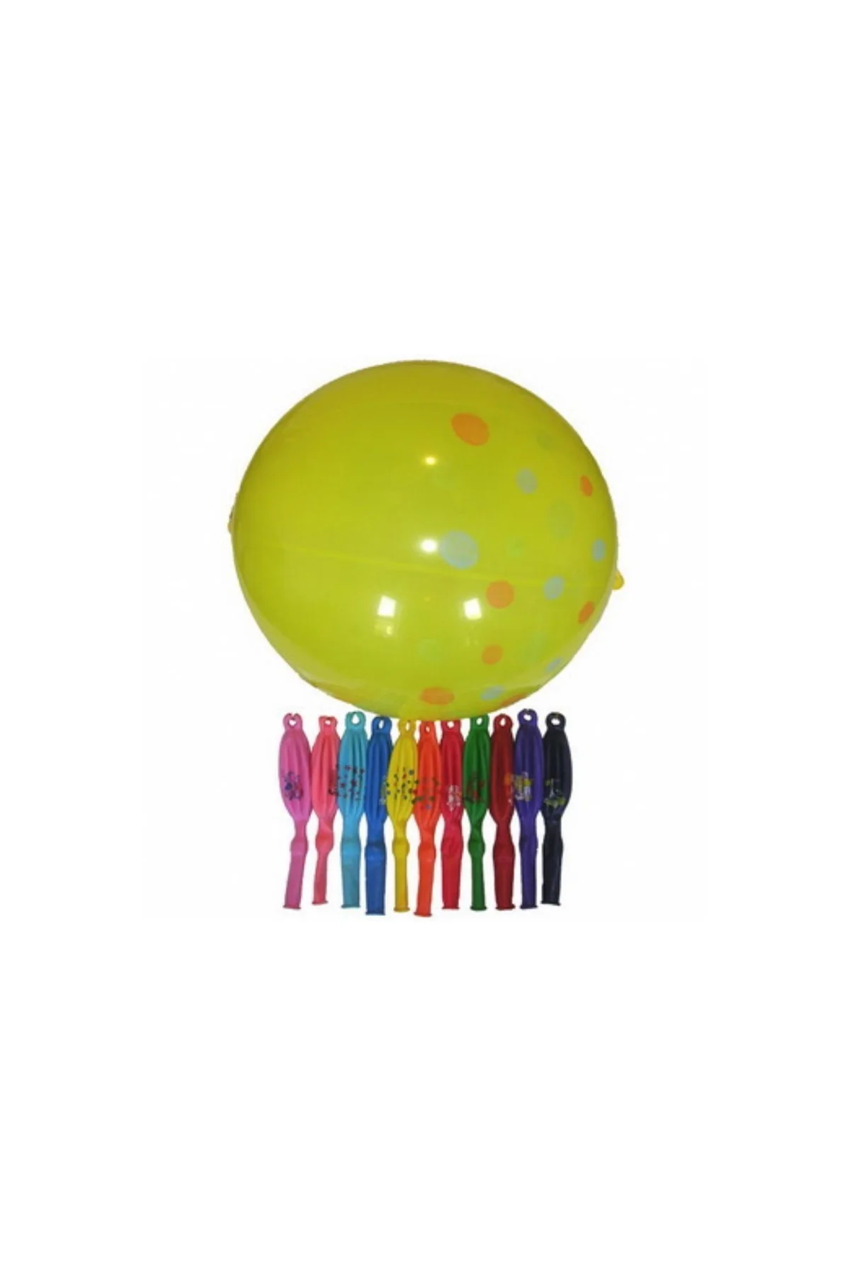 Lastikli Punc Balon - 50 Adet - PAZARIZ Görsel 2