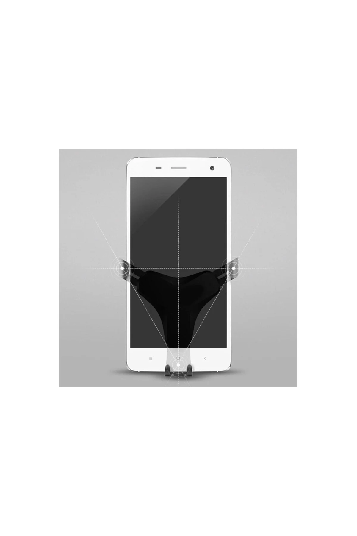 Araç Içi Telefon Tutucu - Silver Htc 8x Accord Uyumlu - PAZARIZ Görsel 4