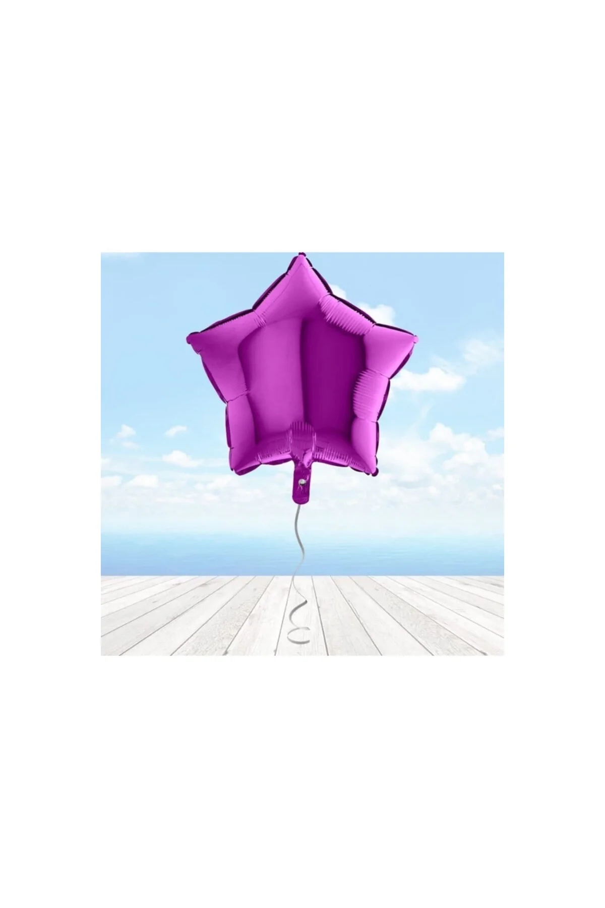 Yıldız Folyo Balon, 45 Cm - Mor