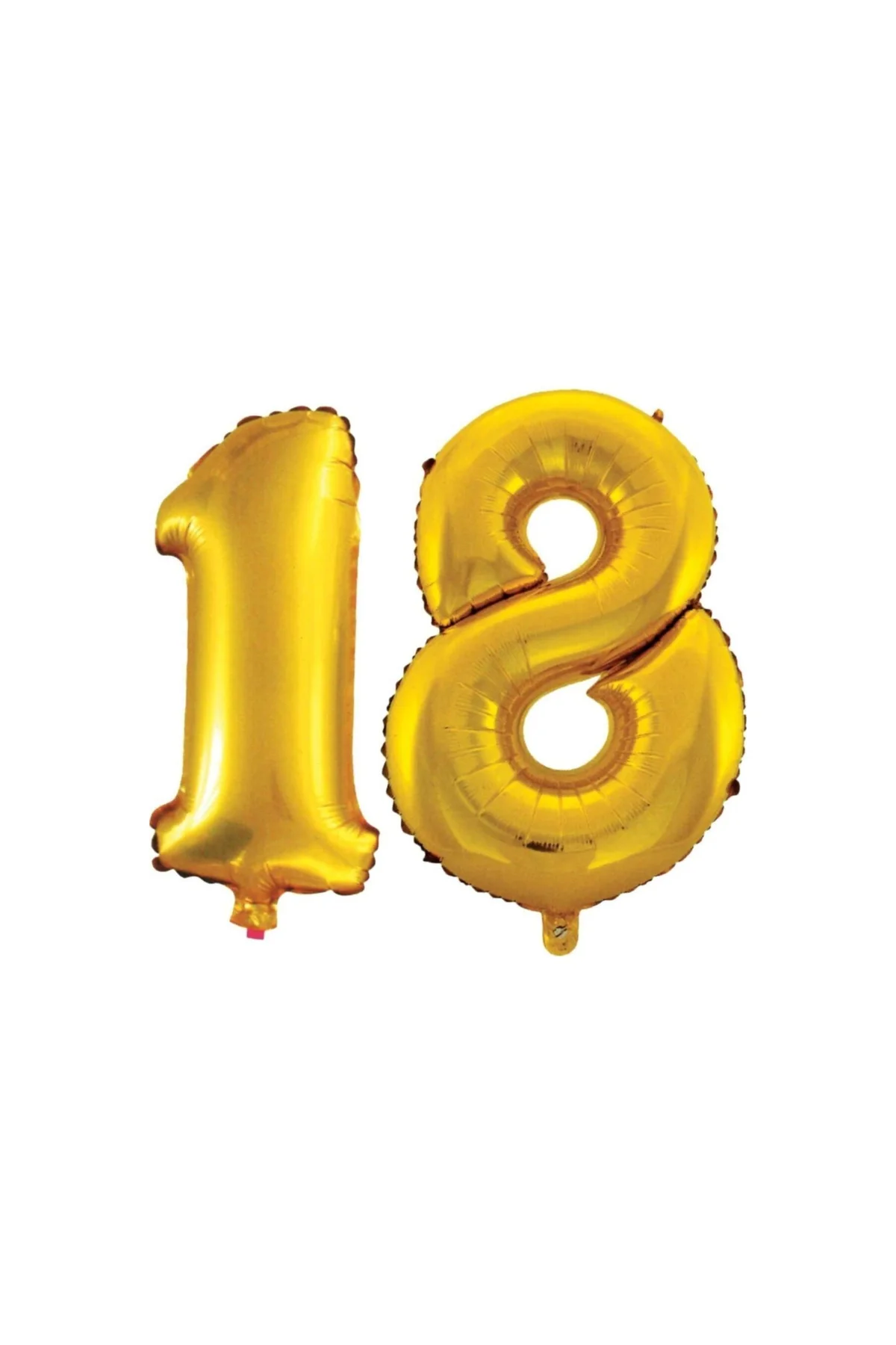 18 Yaş Sayı Folyo Balon Altın 90 Cm