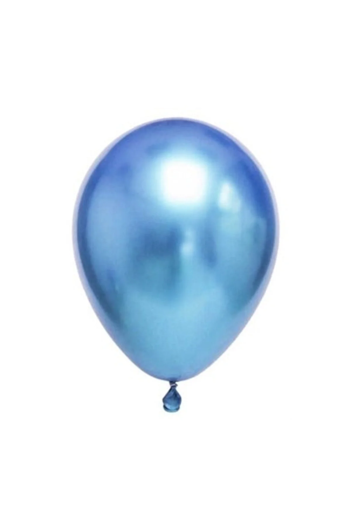 Latex Krom Balon 5 Adet Mavi - PAZARIZ Görsel 2