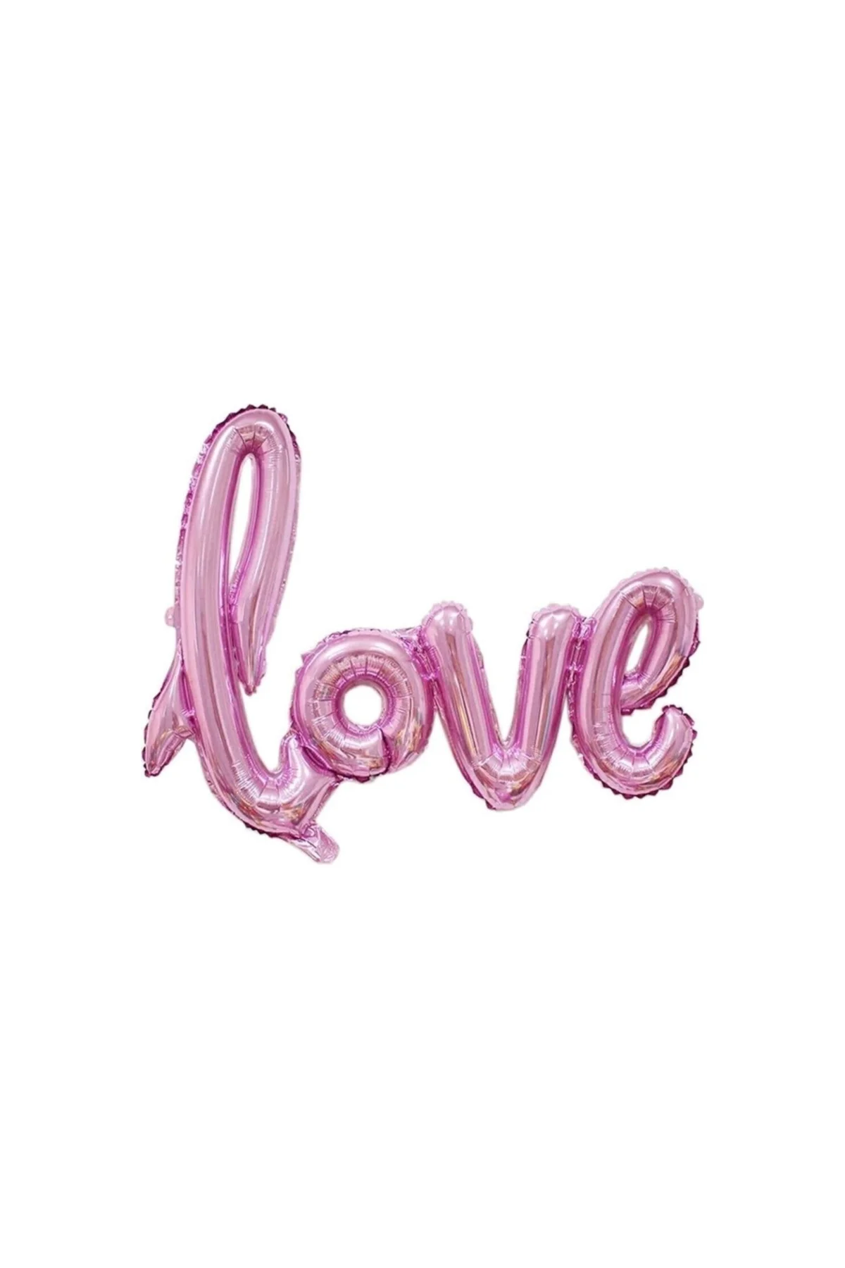 Balon Love Imza Şeker Pembe Folyo Balon