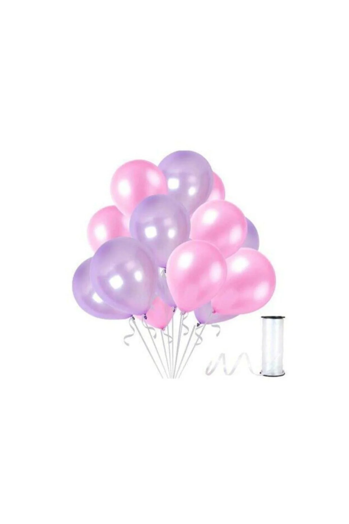 30 Adet Metalik Pempe, Lila Balon Konsepti-uçan-güzel Balon