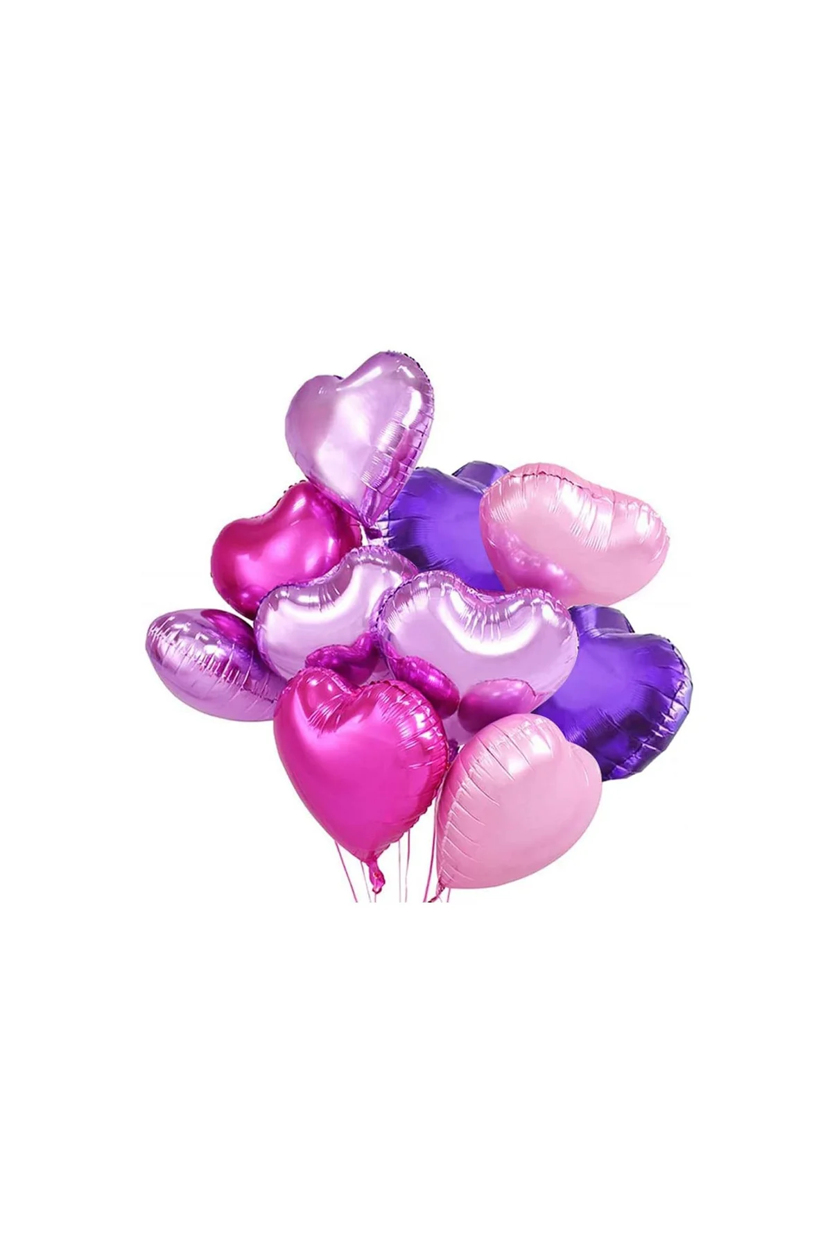 Açık Pembe Kalp Folyo Balon 45 Cm Toz Pembe - PAZARIZ Görsel 2