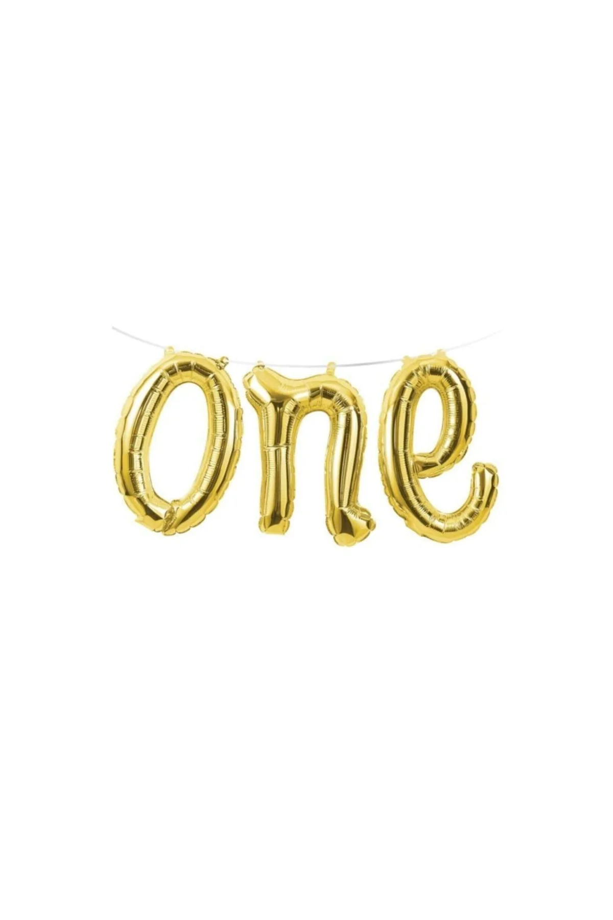 One Yazılı Folyo Balon Gold Renk