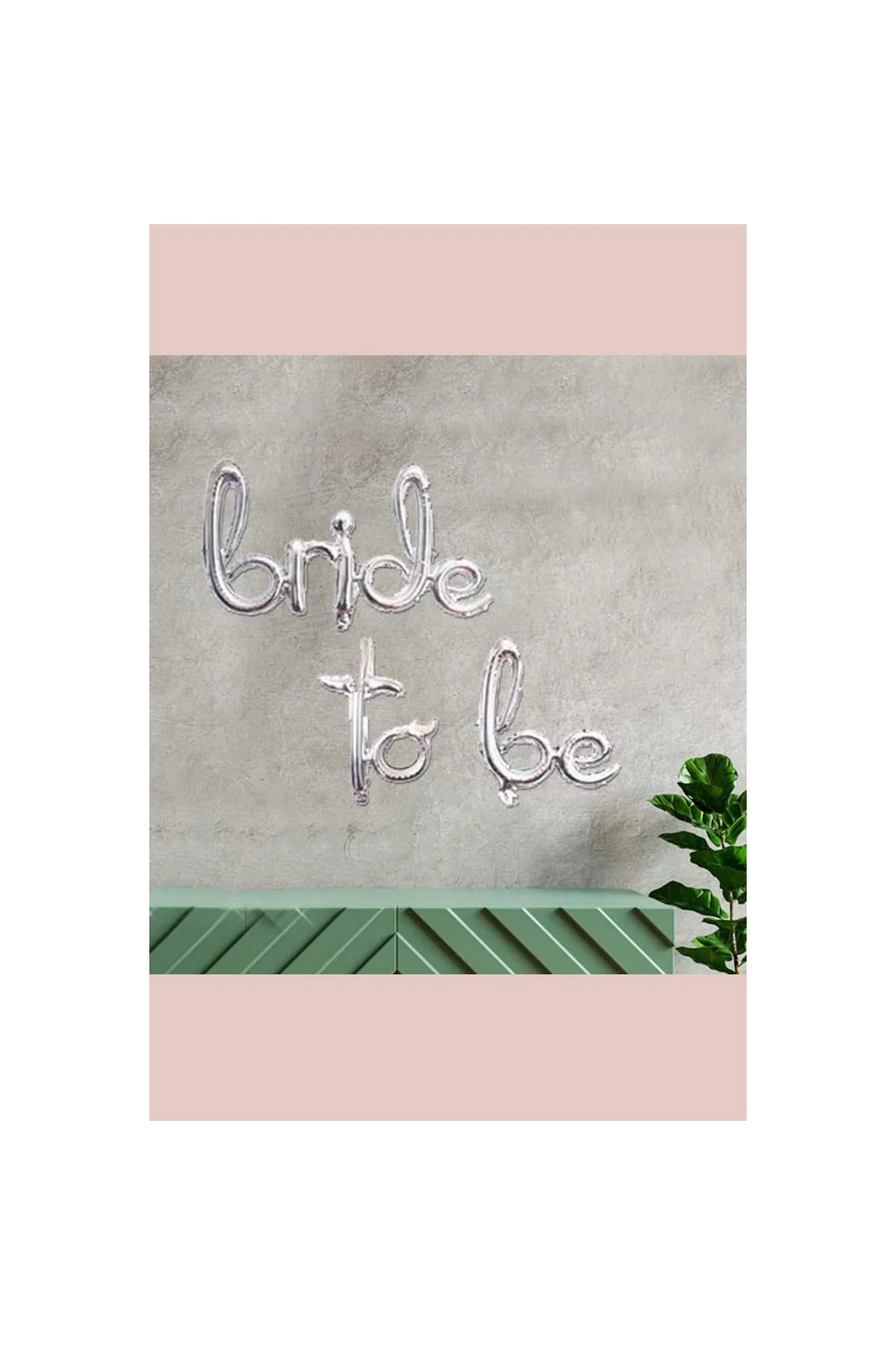 Bride To Be Balon , El Yazısı Imza Gümüş Renk Bekarlığa Veda Balonu