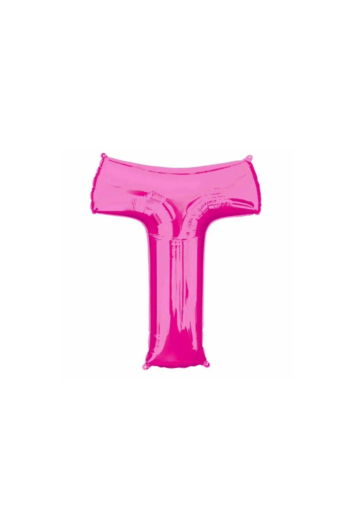 1 Metre Pembe T Harfi Folyo Harf Balon Pembe Folyo Balon T Harf Balon Sevgiliye Özel Pink T