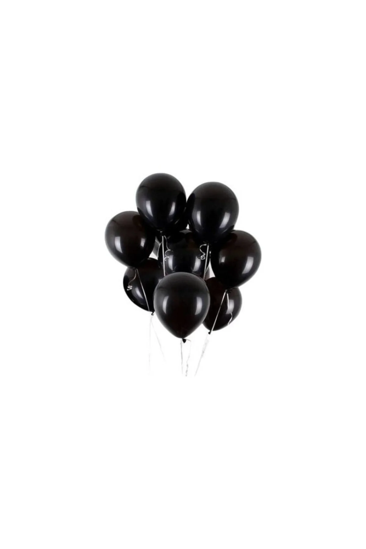 Balon 30 Adet Siyah Metalik Balon 12 Inç