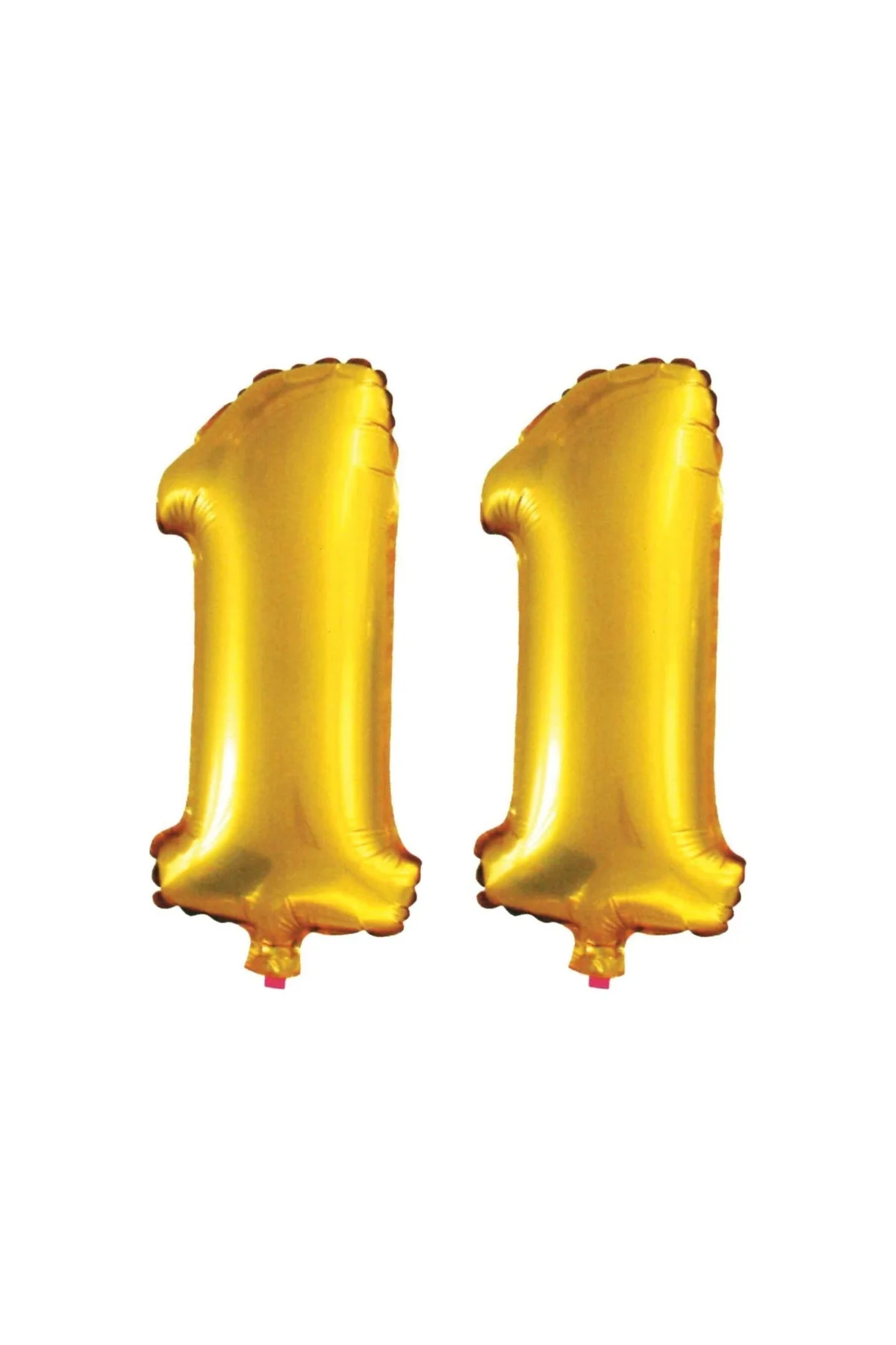11 Yaş Sayı Folyo Balon Altın 90 Cm