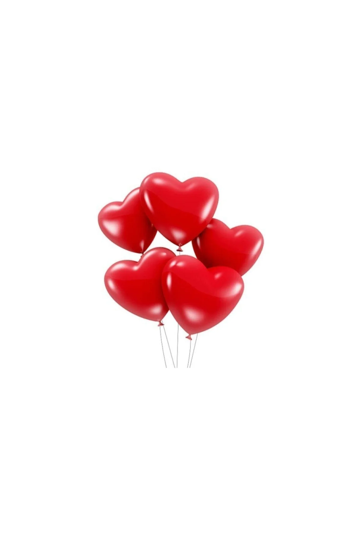 Kırmızı Kalpli Balon 10'lu (özel Günler, Sevgililer Günü Pazarizme , Doğumgünü Partileri )