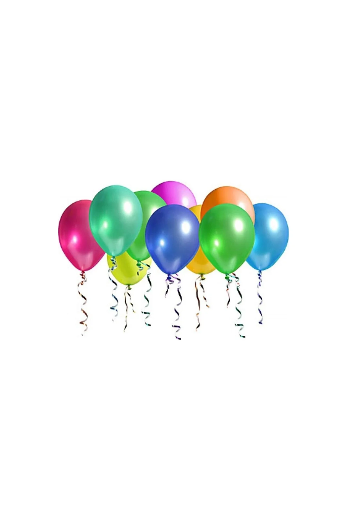 12 Inç Metalik 10 Adet Karışık Renk Balon