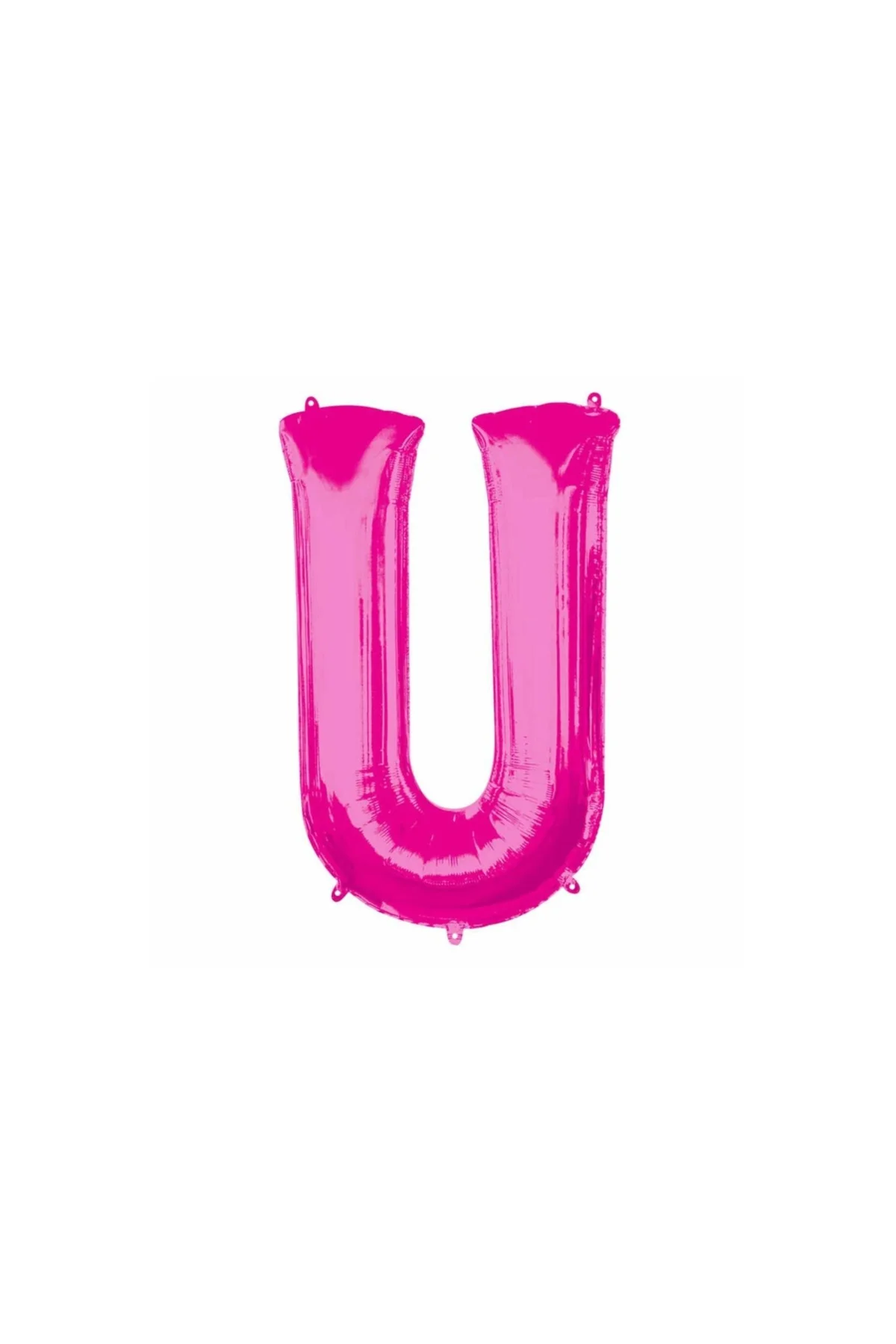 1 Metre Pembe U Harfi Folyo Harf Balon Pembe Folyosevgiliye Dekor Pembe Balon U