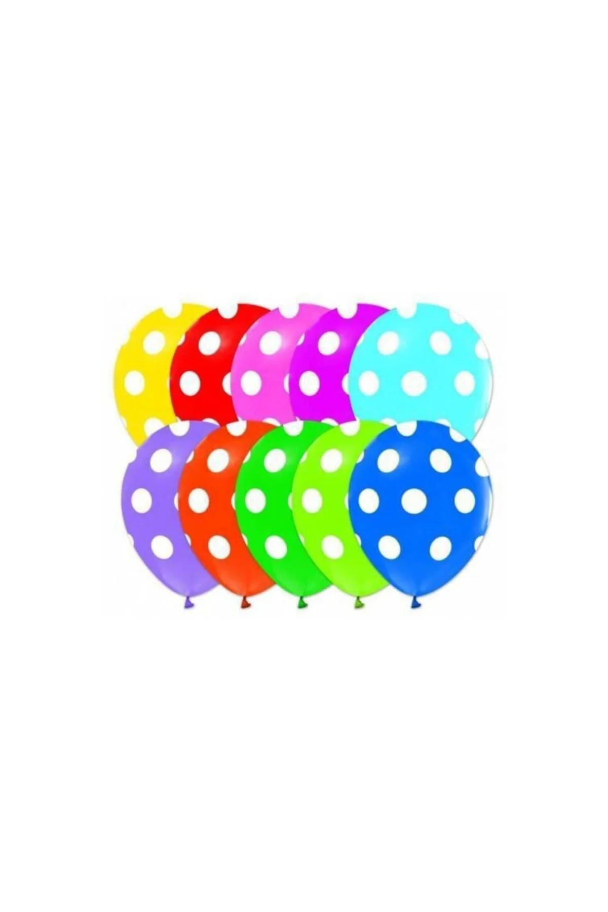 Puantiyeli Karışık Balon 5'li Paket - PAZARIZ Görsel 2