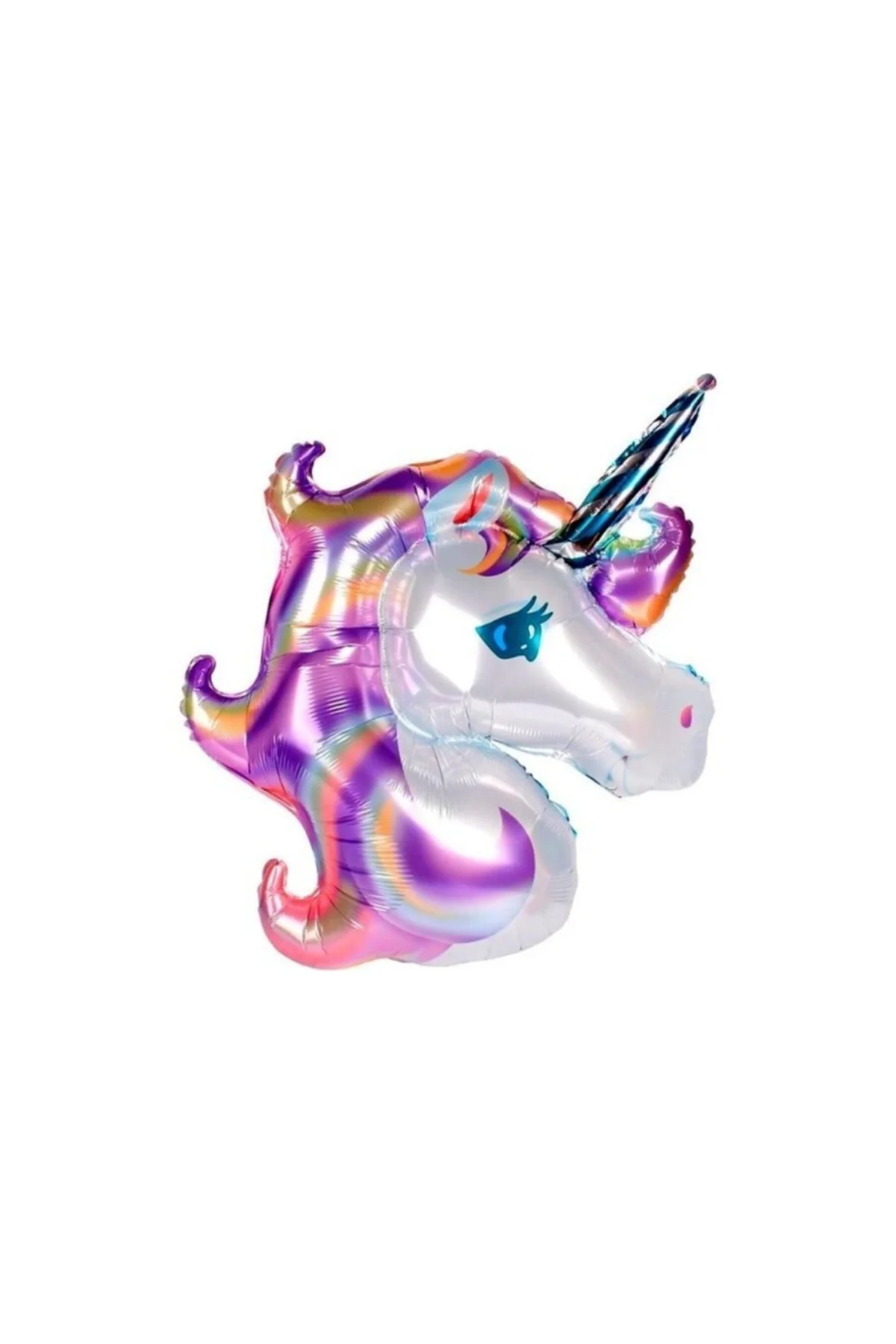 Pembe Moır Unicorn Folyo Balon 92x126 Cm Büyük Boy