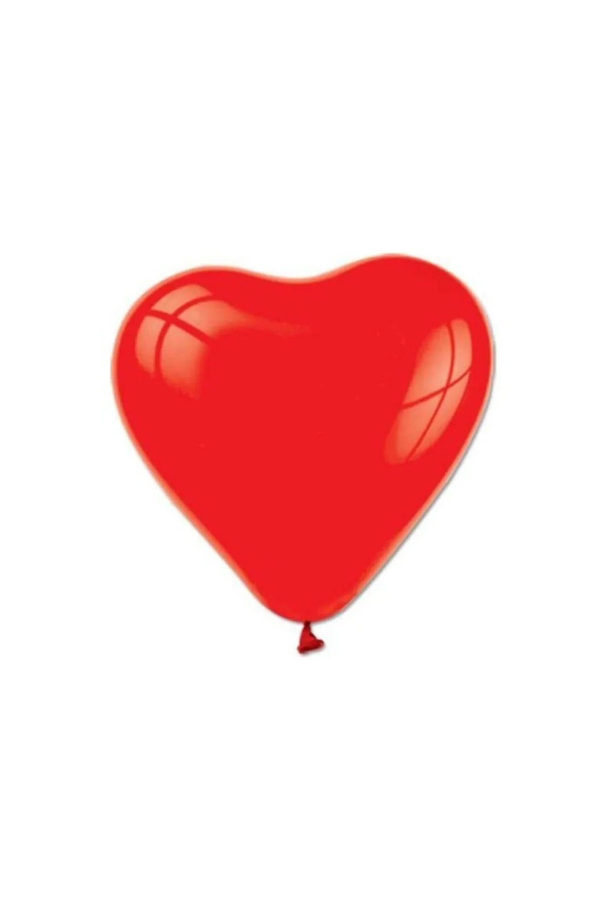 12 Inç 10 Lu Kırmızı Kalpli Balon