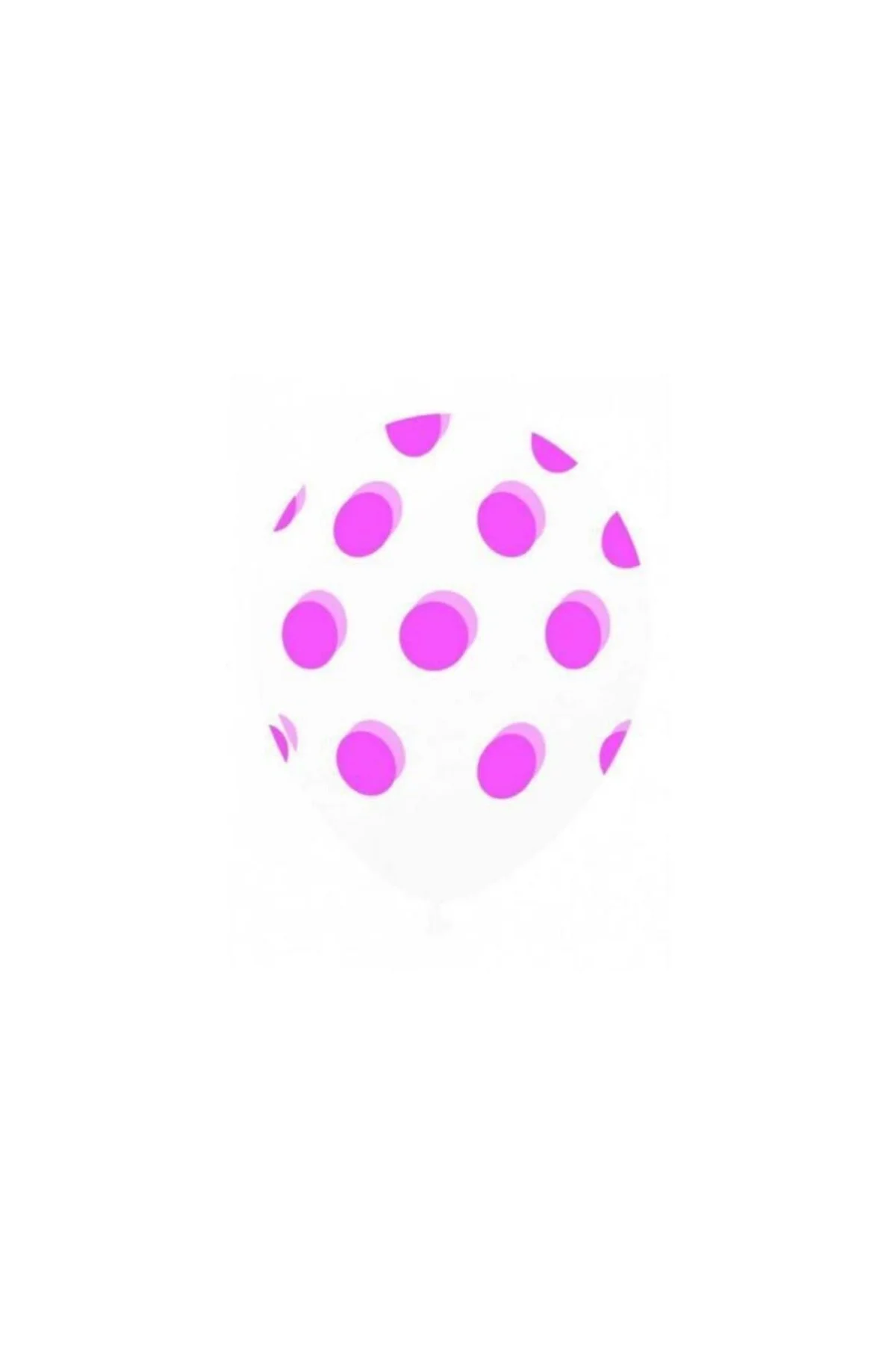 Pembe Puantiyeli Şeffaf Balon 5'li Paket - PAZARIZ Görsel 2