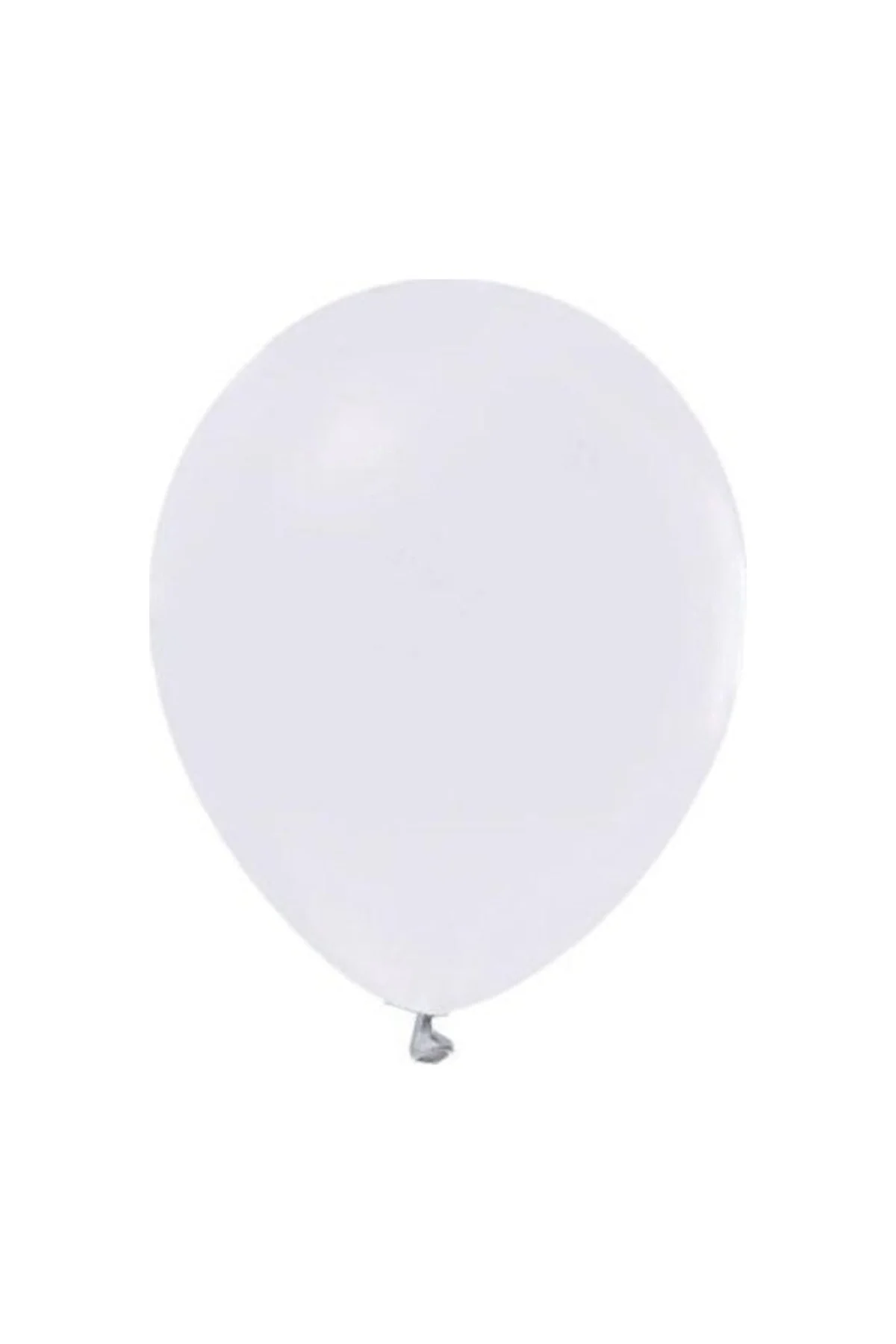 Metalik Beyaz Balon 12 Inch 25 Adet