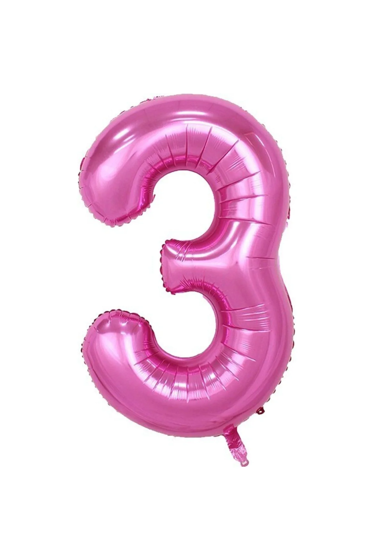 3 Rakam Folyo Balon Pembe 90cm (40ınch) 1 Adet