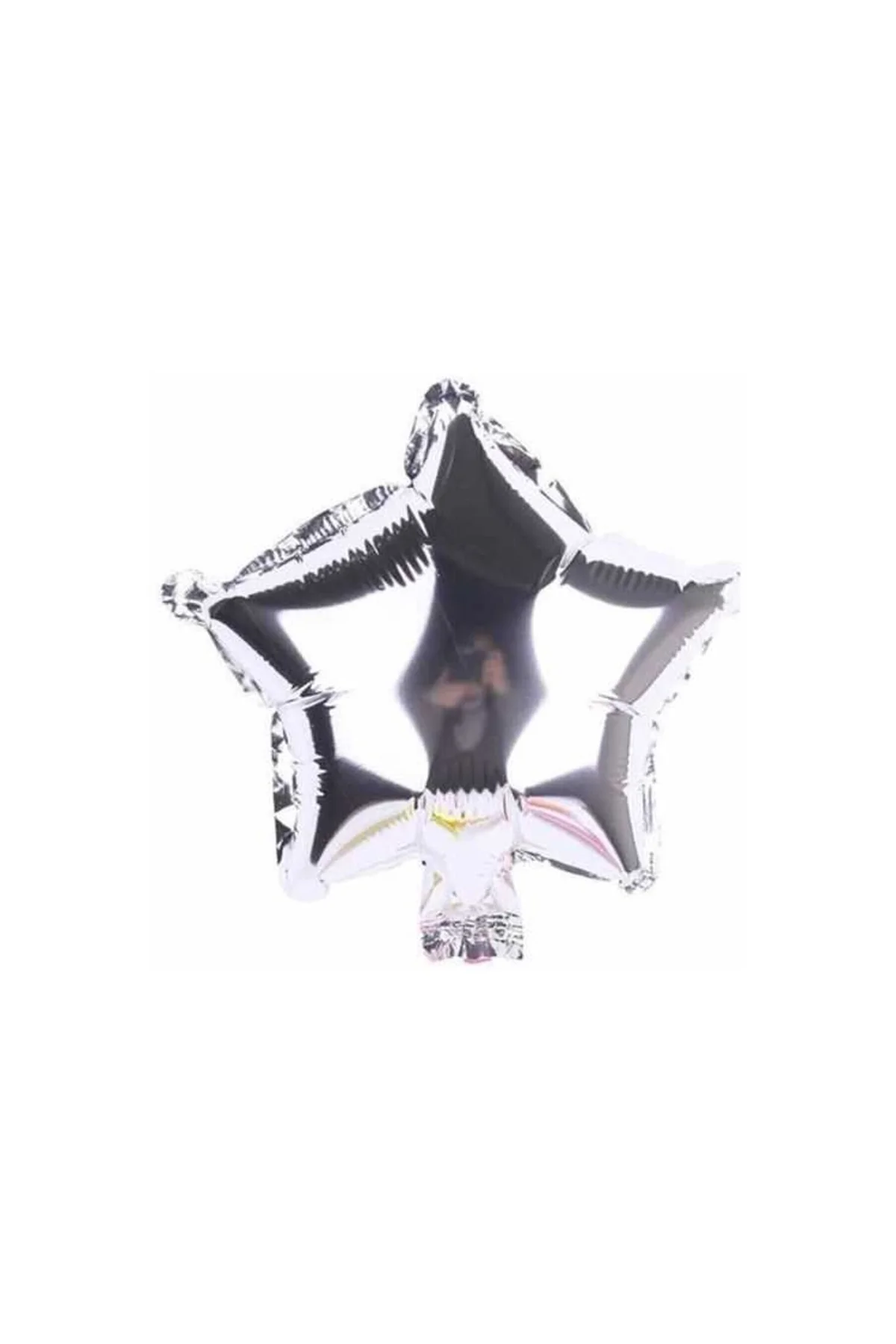 Gümüş Renkli Yıldız Folyo Balon 45 Cm
