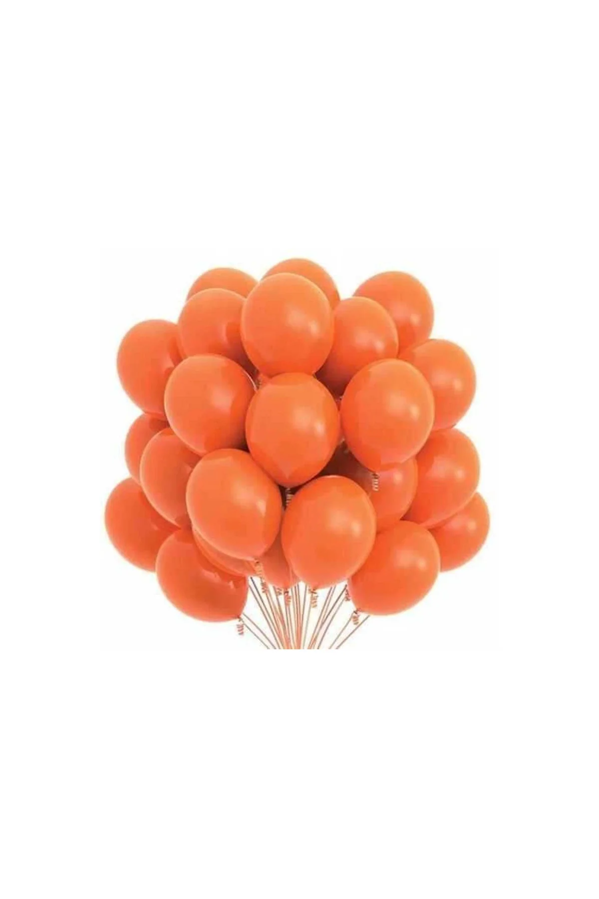 20 Adet Turuncu Renk Balon-pastel- Pastel Balon-dogum Günü Parti Balonları