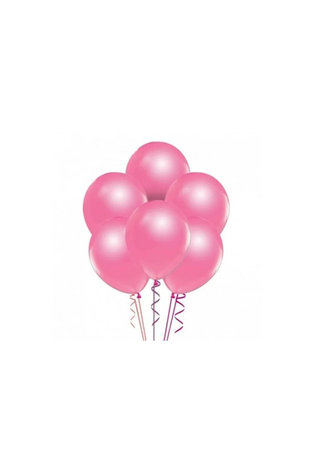 Pazariz Metalik Pembe Balon 10 Adet Helyumla Uçan - PAZARIZ Görsel 3